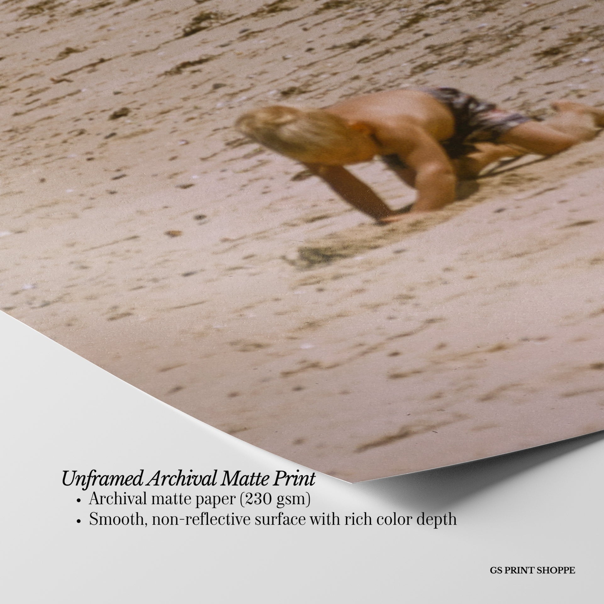 Beach Reading Horizontal Physical Art Print