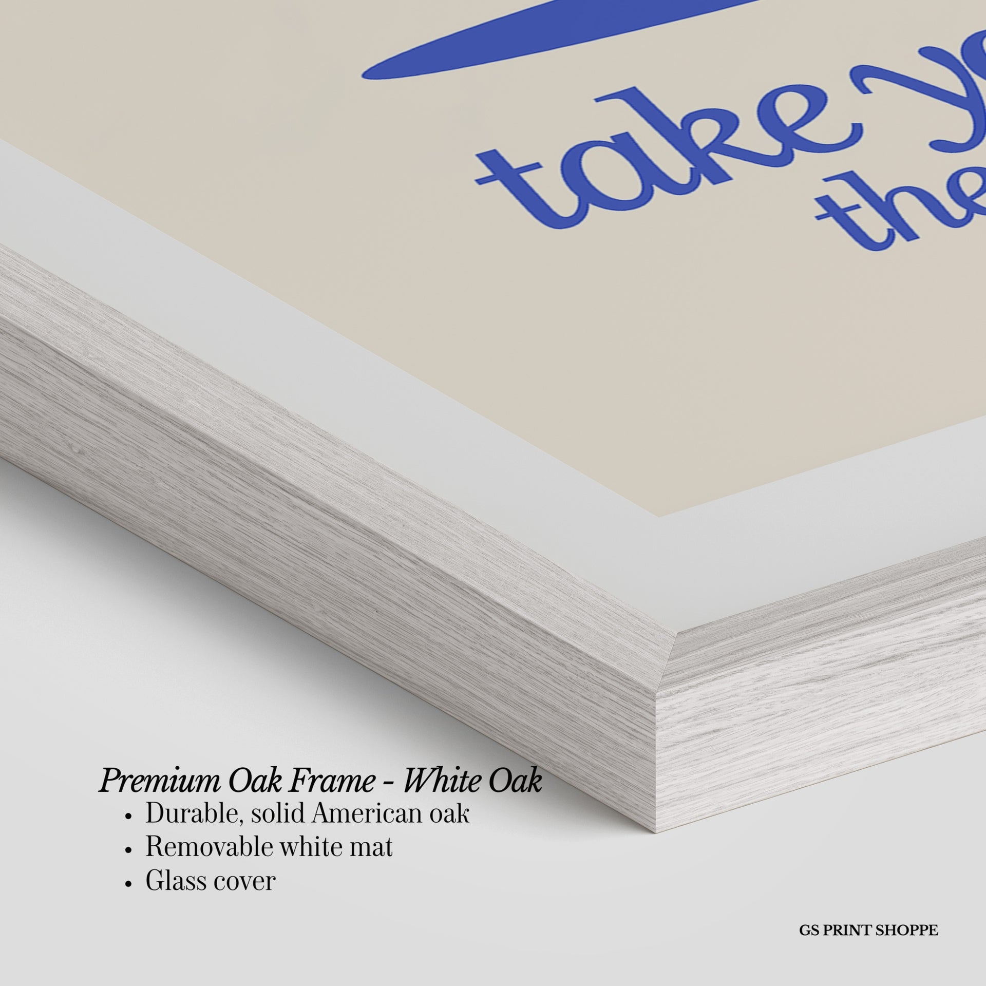 Take Your Time Heart Vertical Art Print