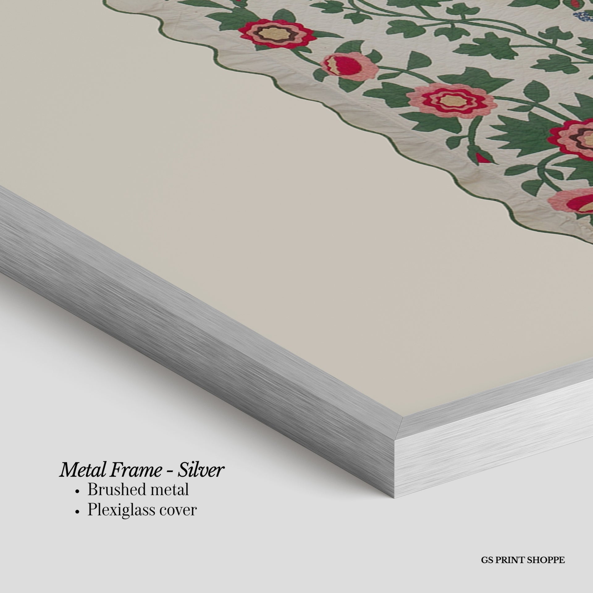Floral Quilt Horizontal Art Print