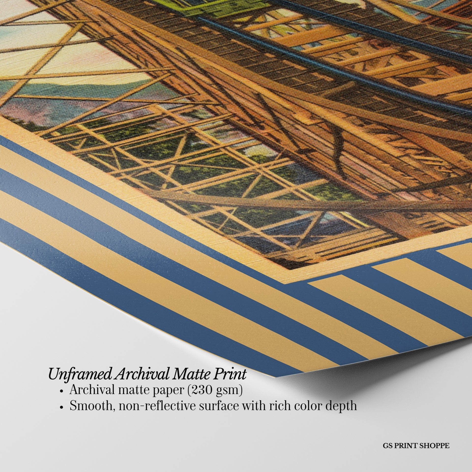 Roller Coaster Vertical Art Print