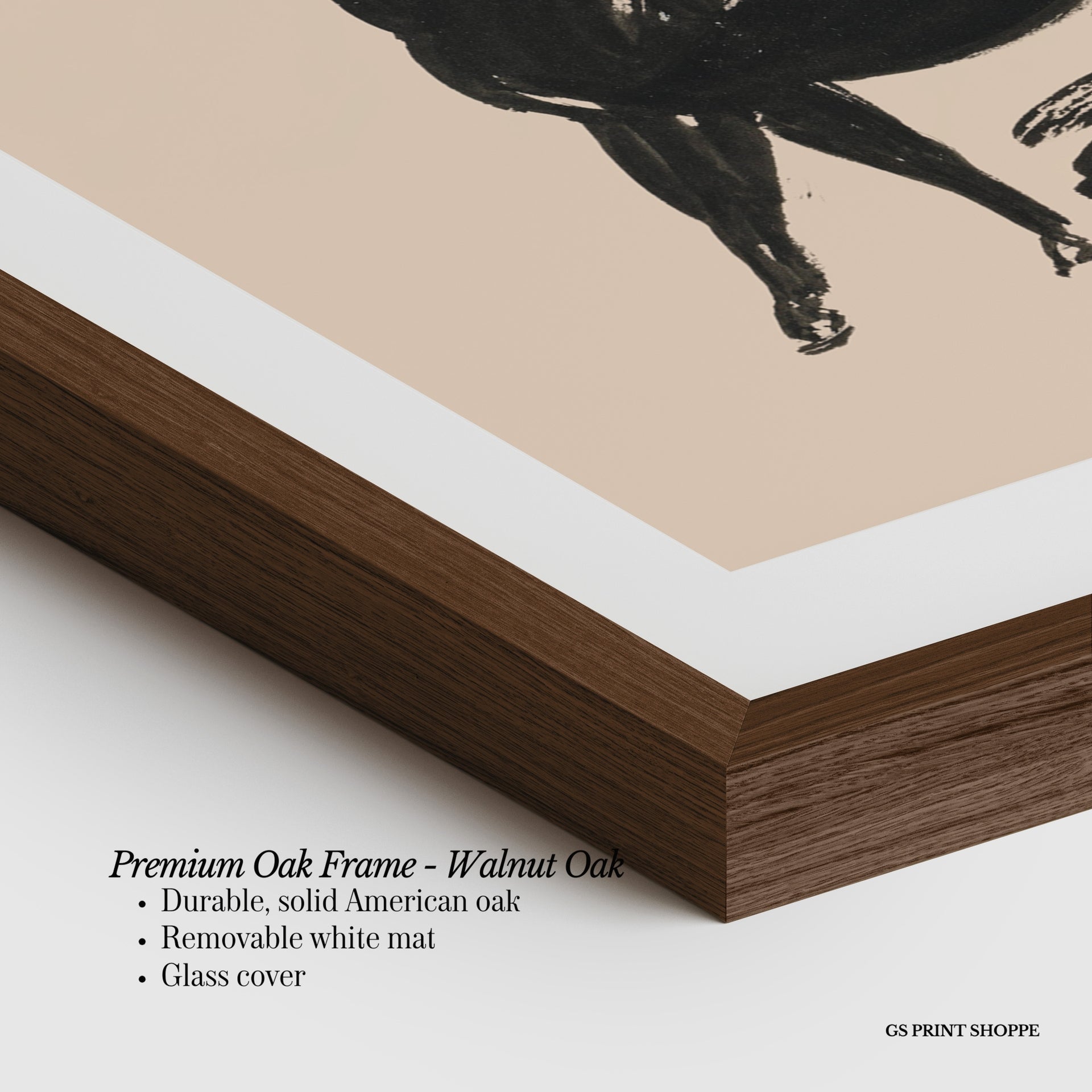 Three Horses Horizontal Art Print