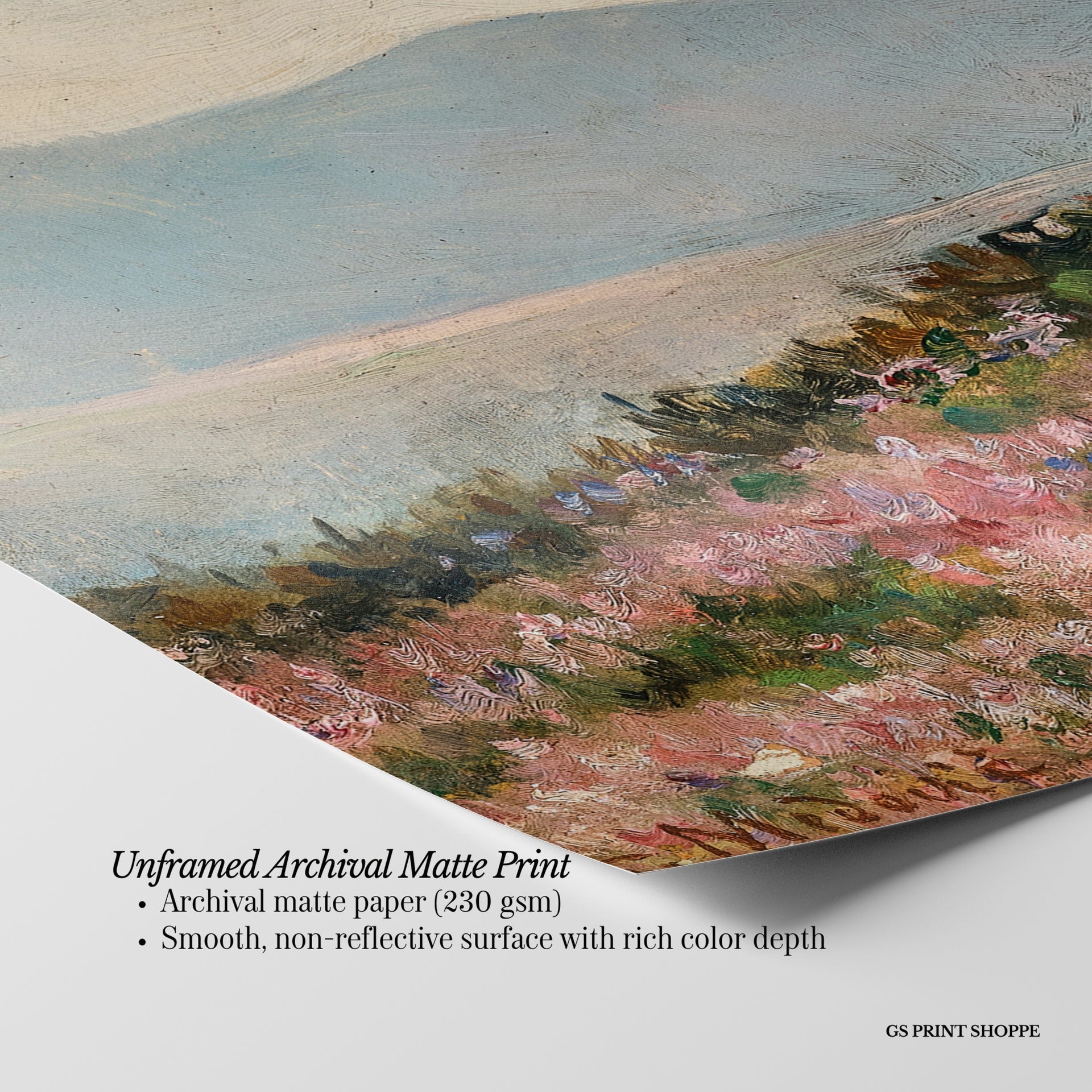Heather in Bloom Horizontal Art Print