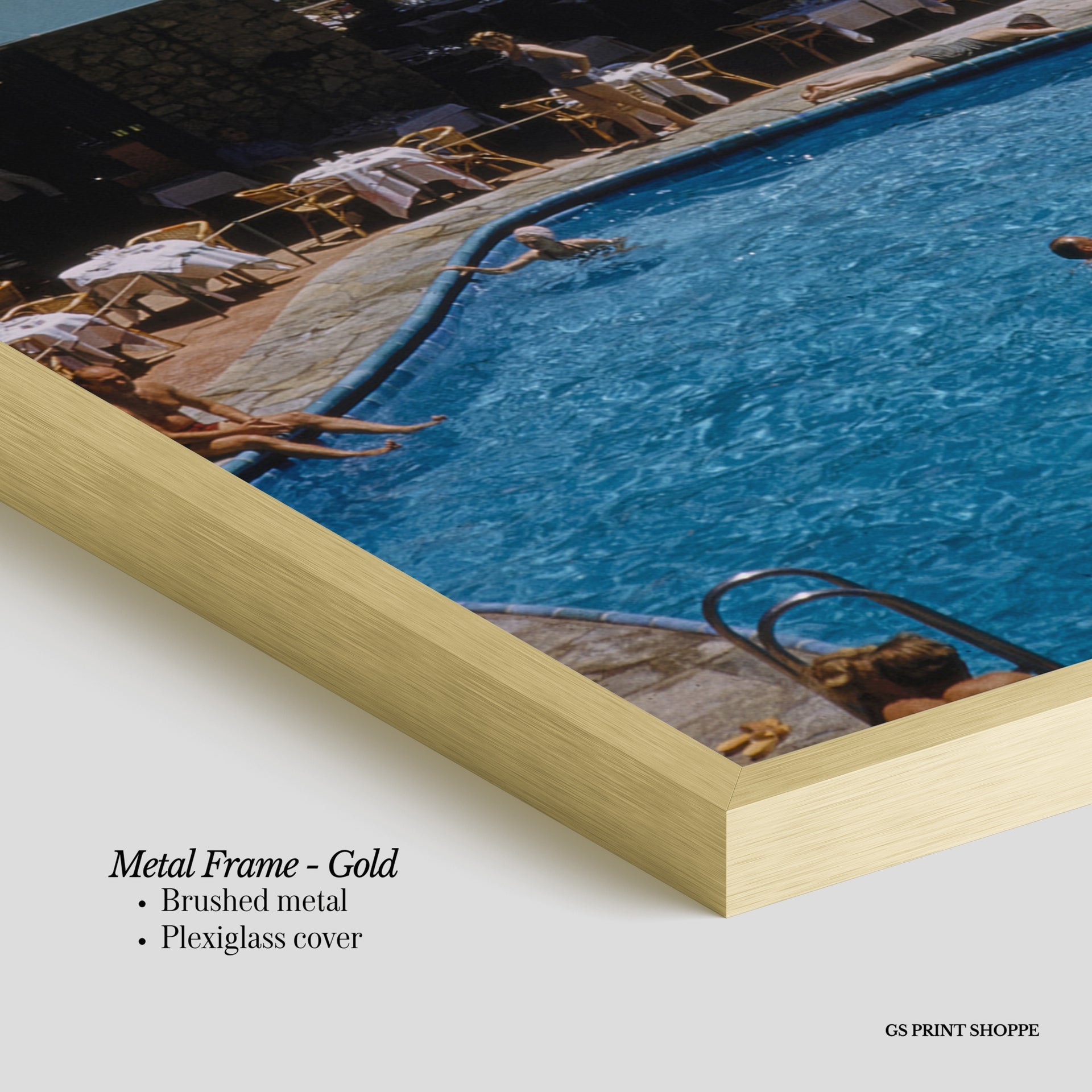 Capri Pool Vertical Art Print