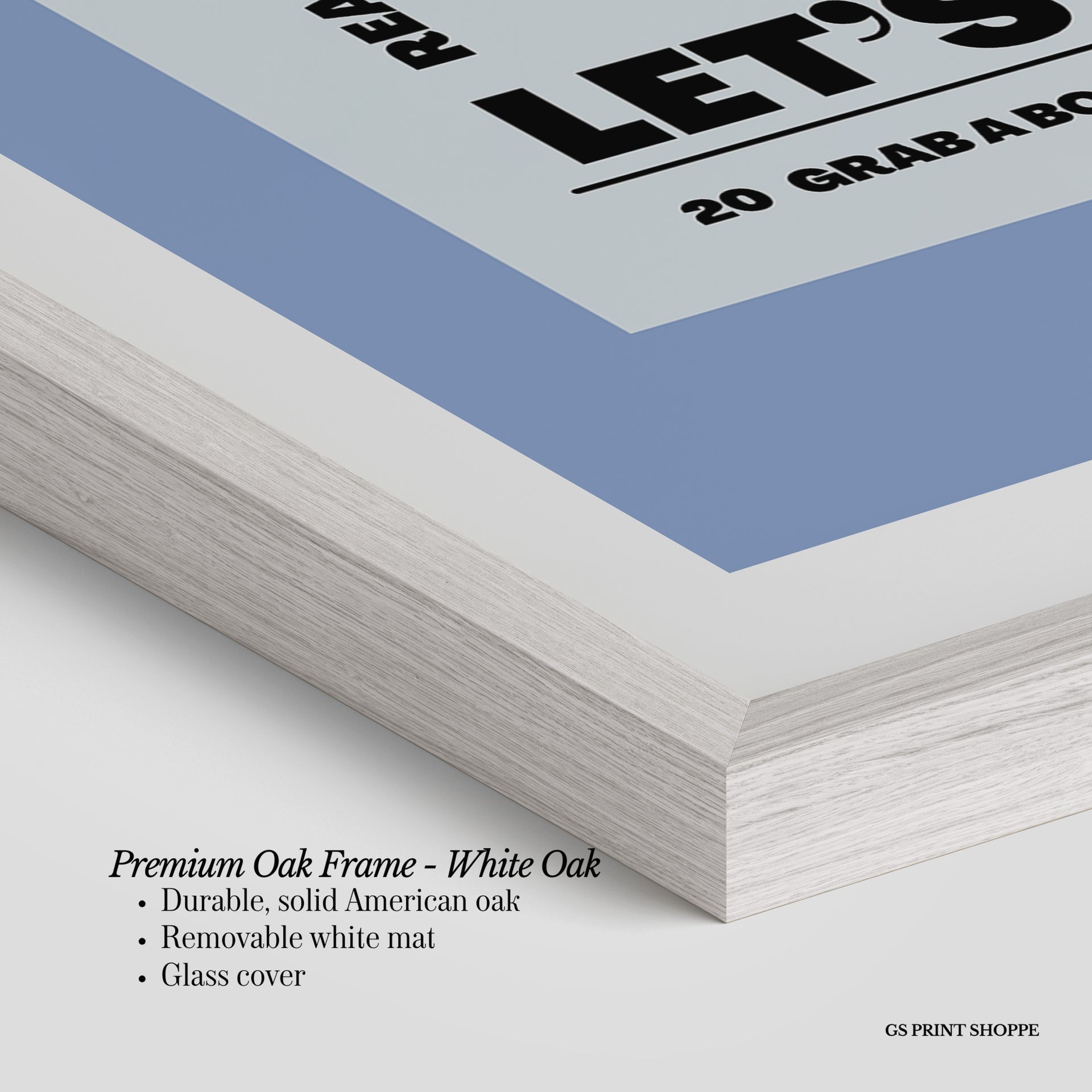 Reading Club Vertical Art Print - Blue