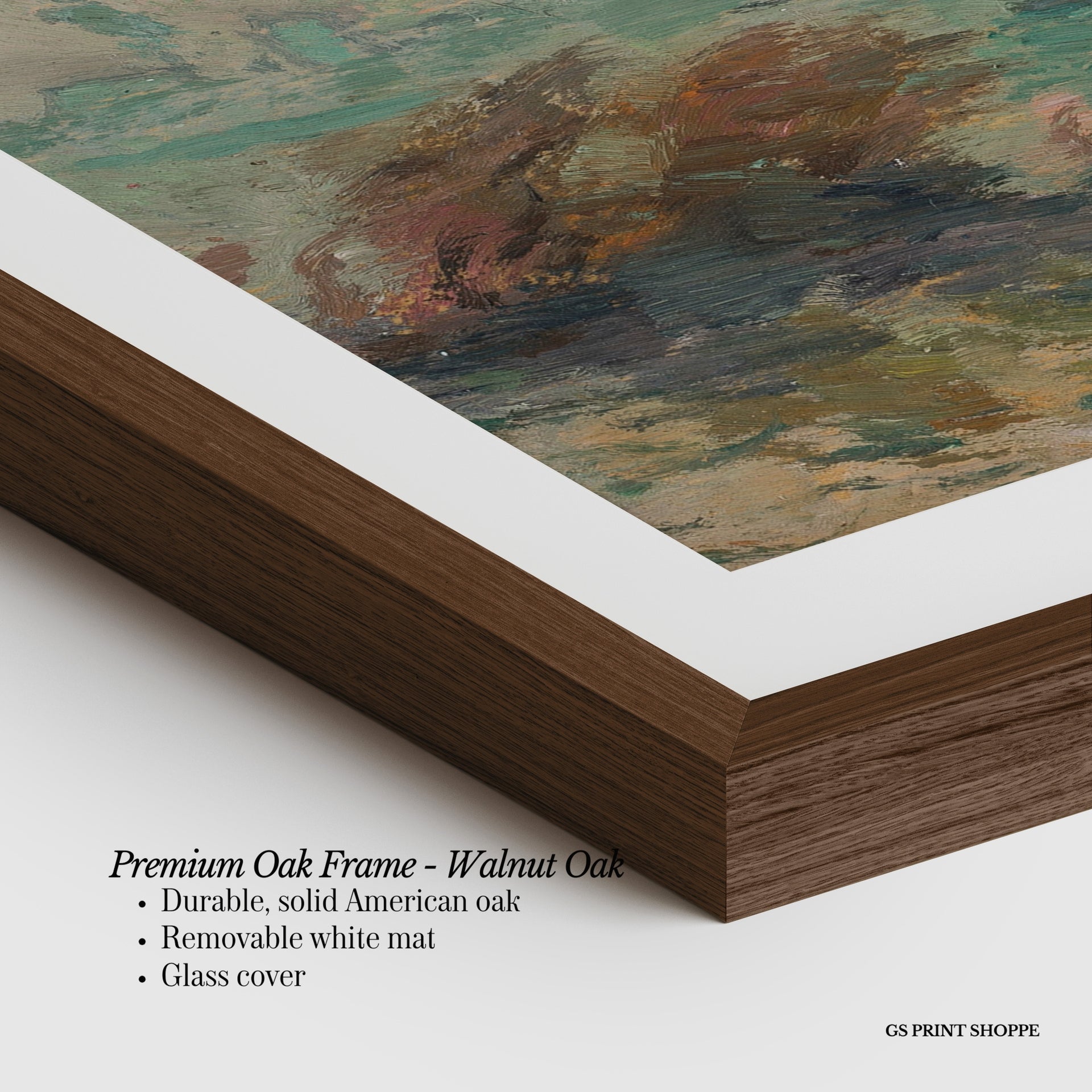 Teal Sunset Horizontal Art Print