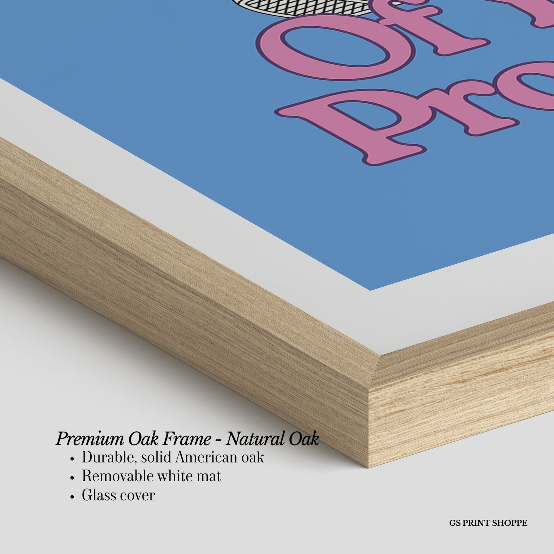 Be Proud of Your Progress Blue Vertical Art Print