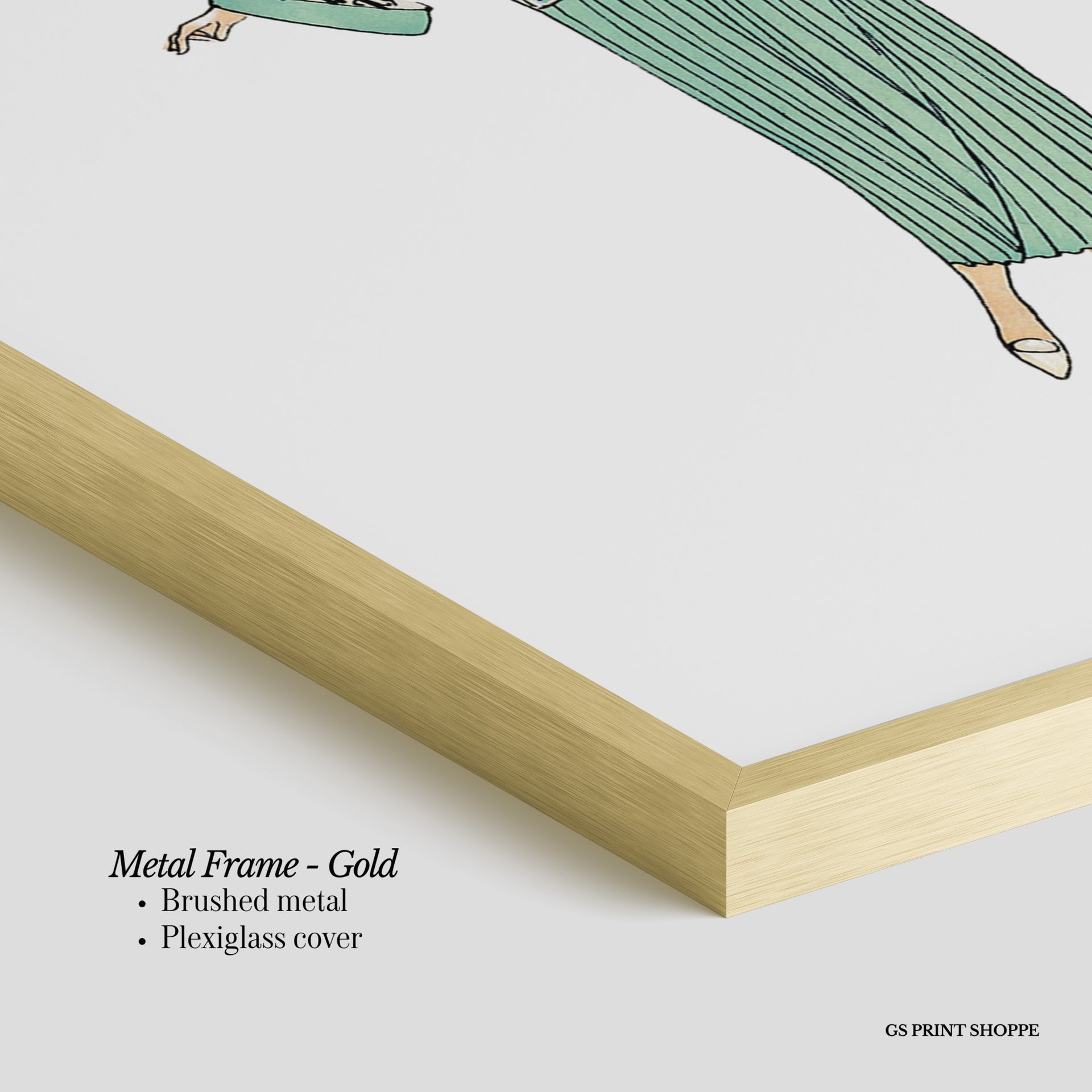 Fashion And Dog Horizontal Art Print