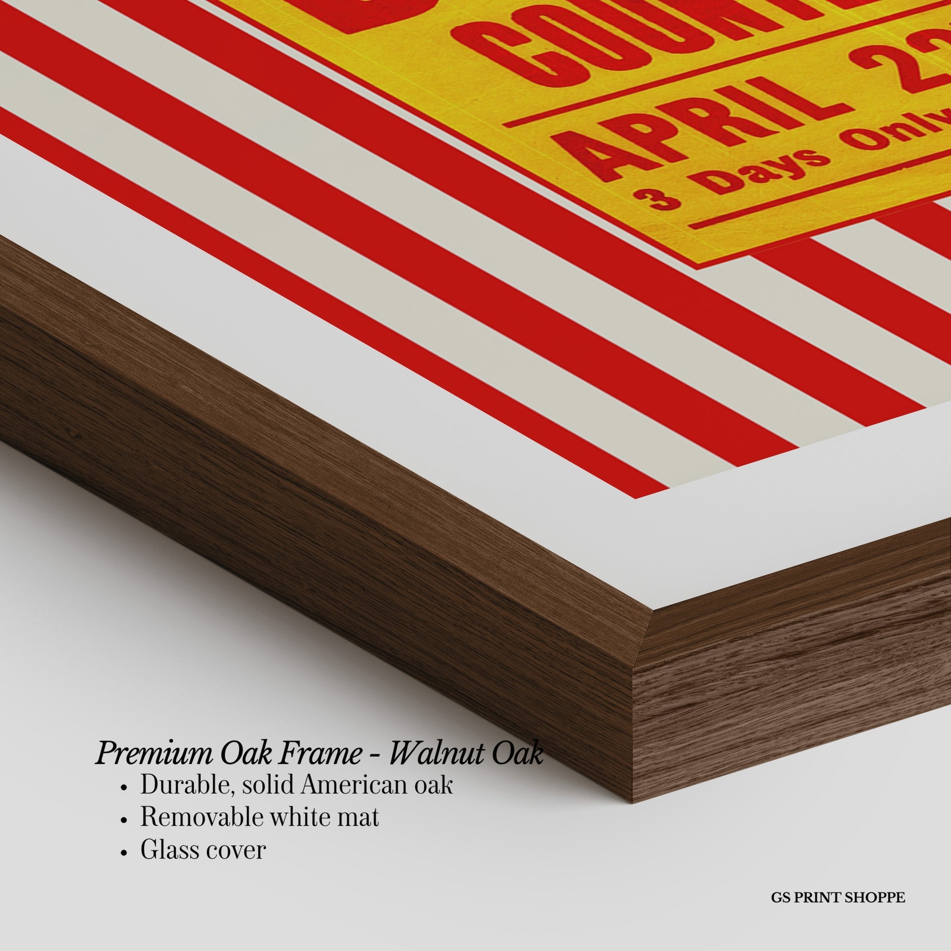 Circus Pinder Stripe Vertical Art Print