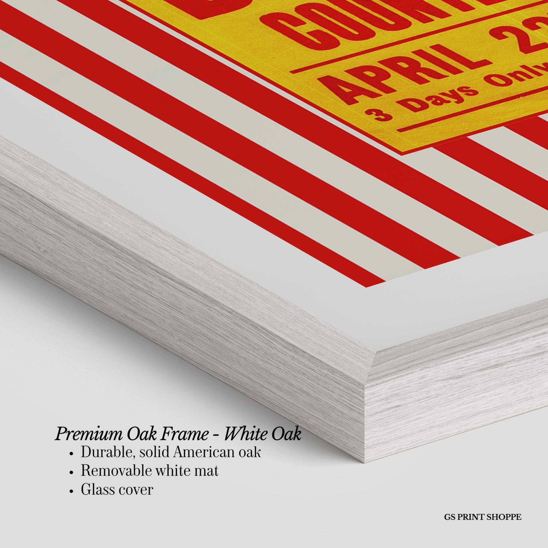 Circus Pinder Stripe Vertical Art Print