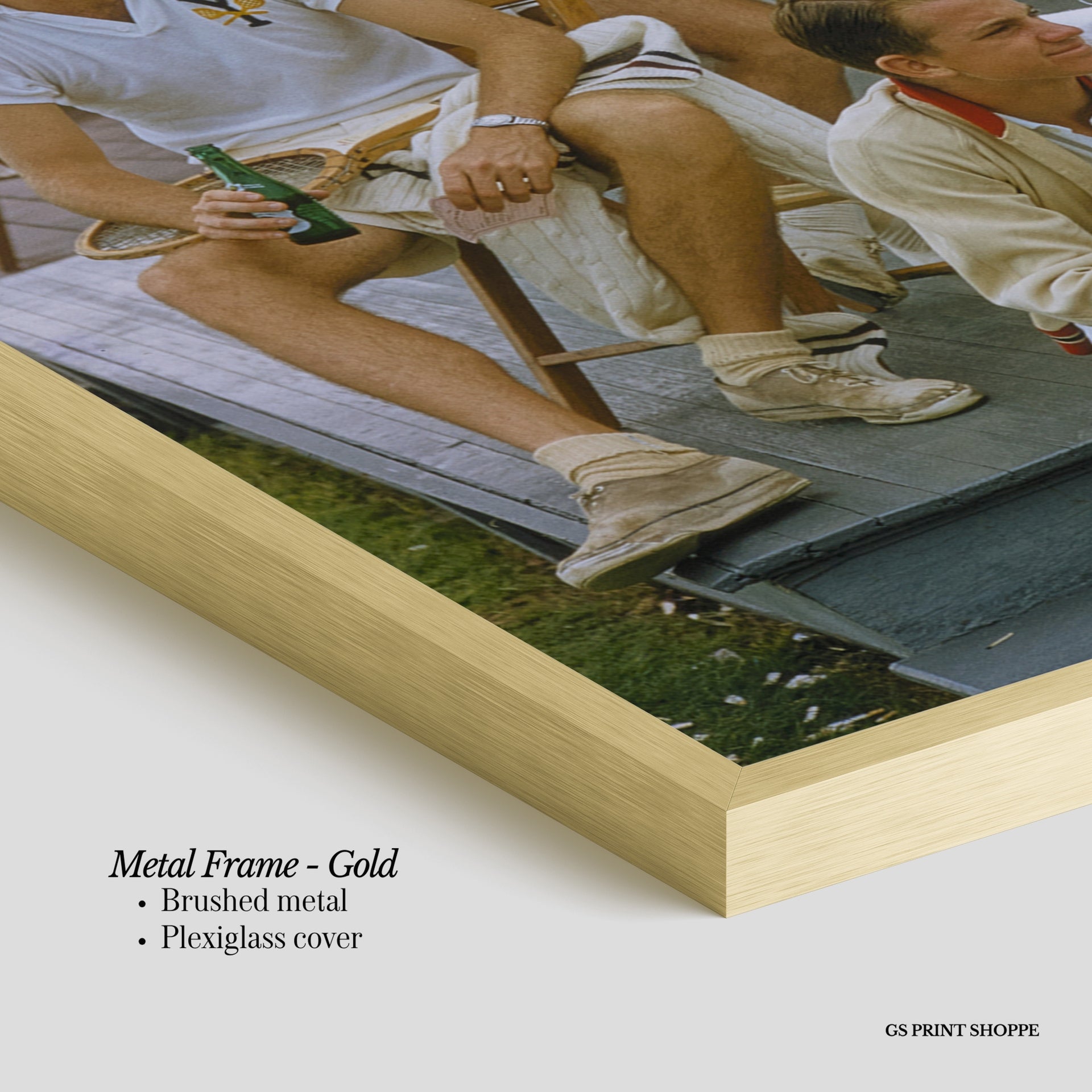 Tennis Team Steps Vertical Art Print