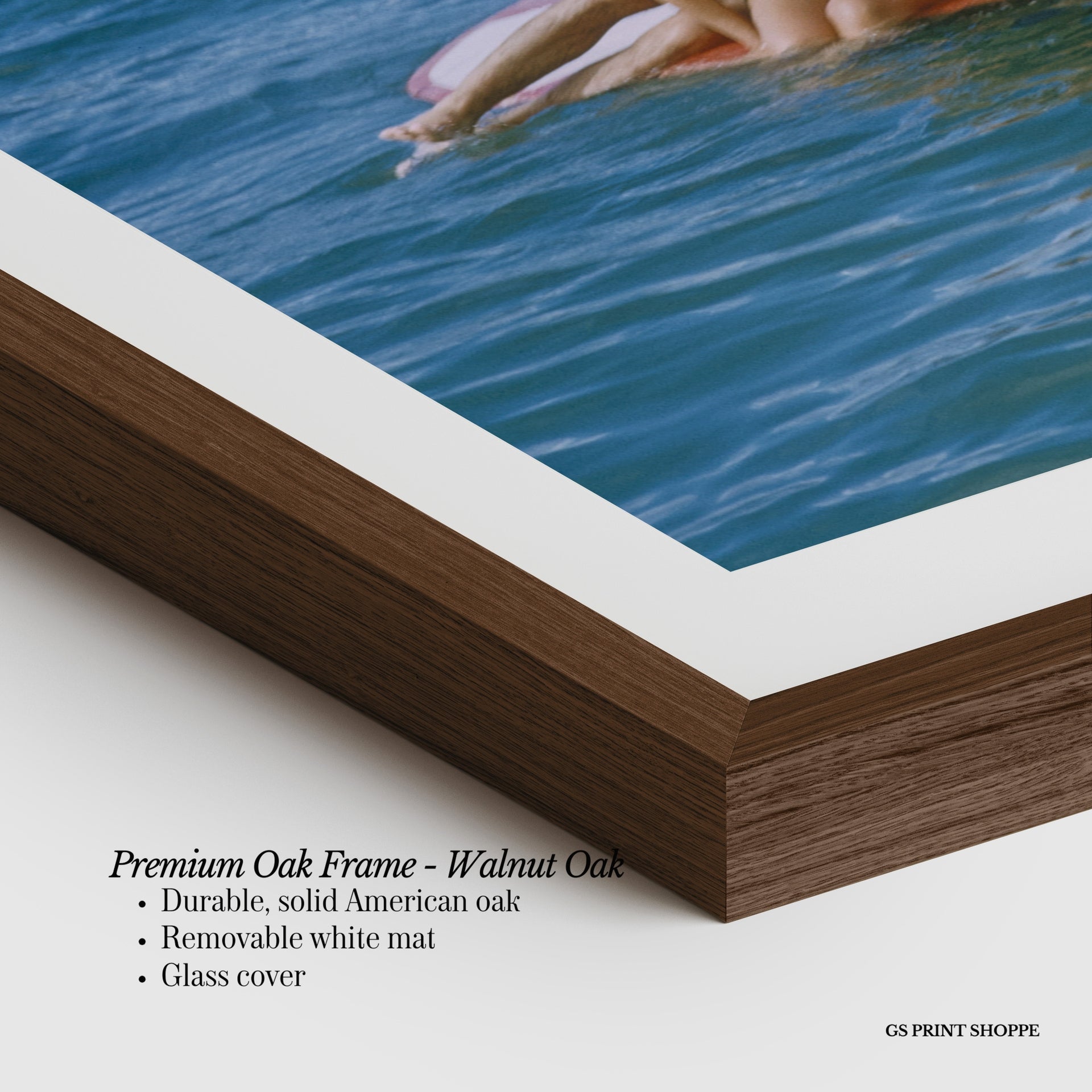Ocean Surfboard Horizontal Art Print