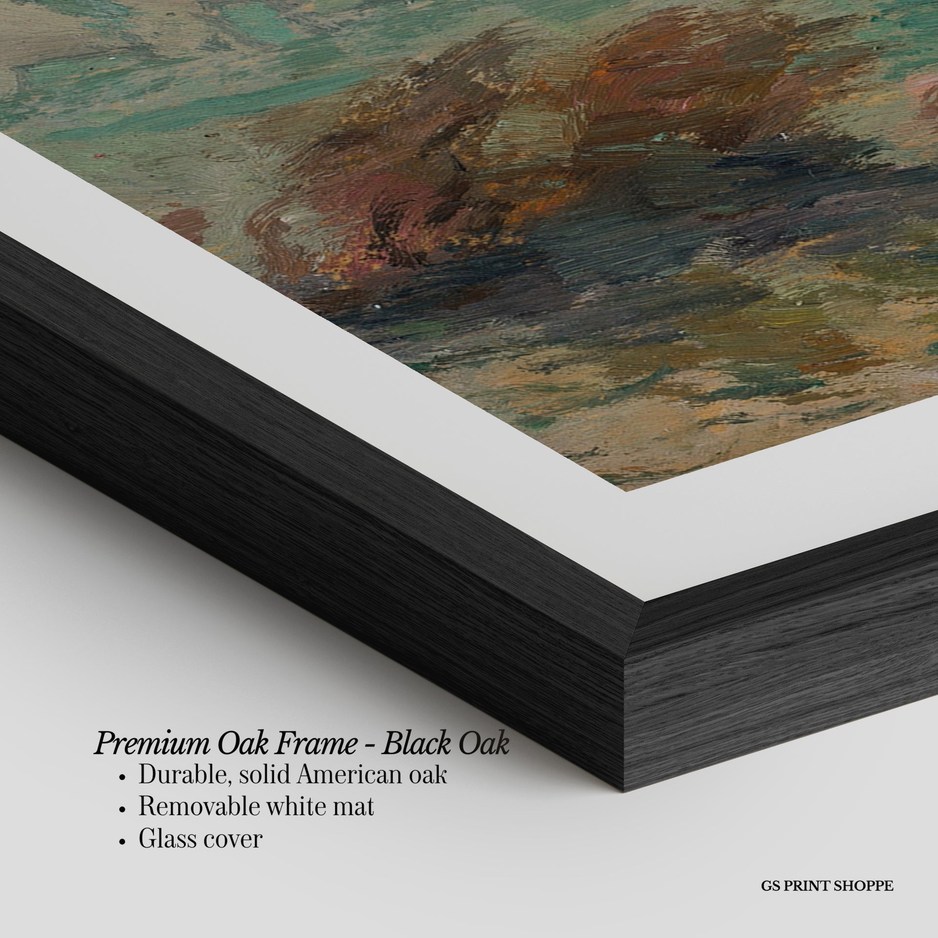 Teal Sunset Horizontal Art Print