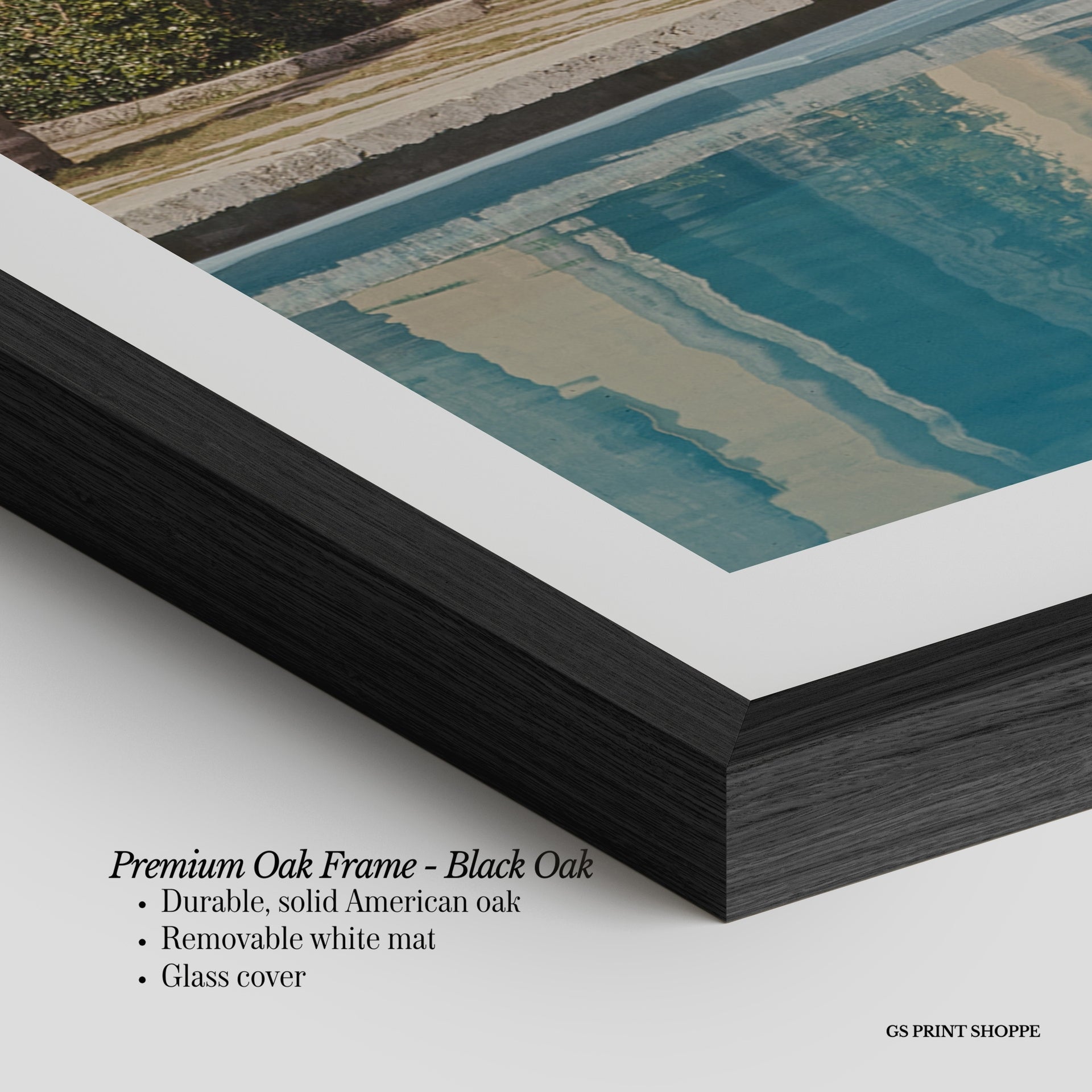 Villa Poolside Vertical Physical Art Print