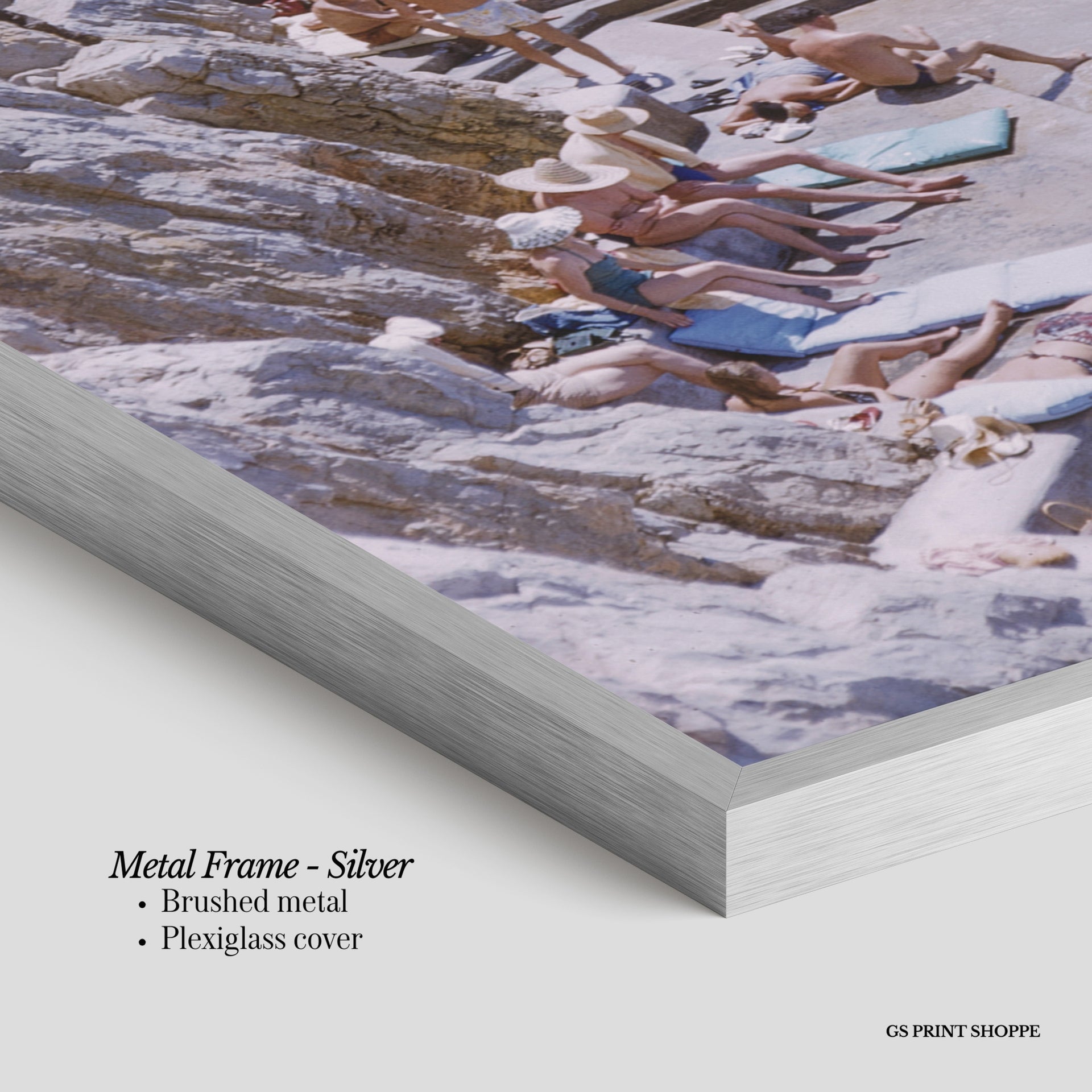 Cliffside Pool Vertical Physical Art Print