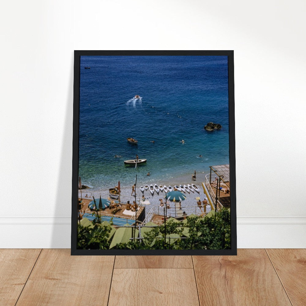 La Dolce Vita Framed Capri Italy Art Poster