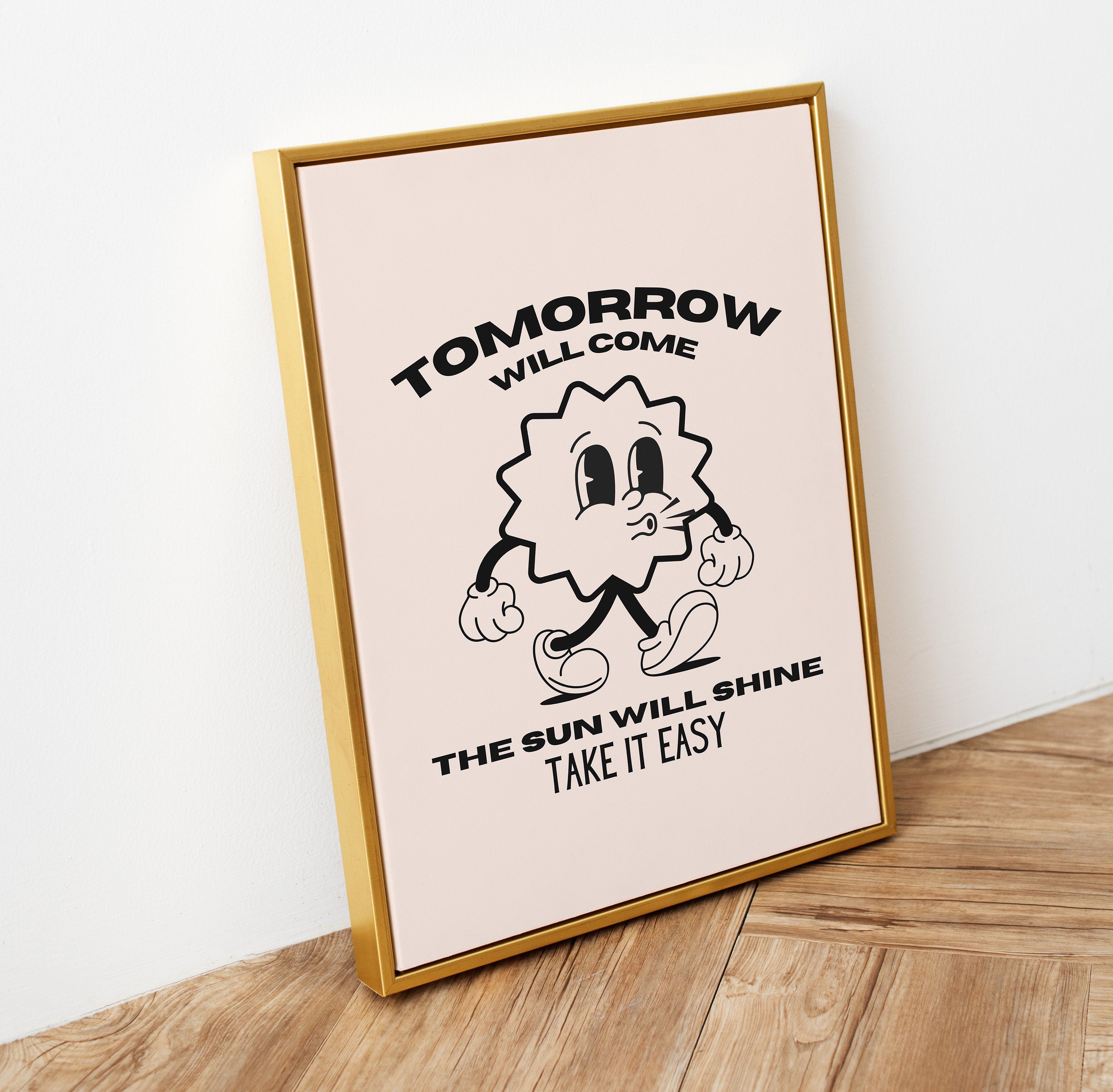 Classroom Art Decor-Digital Download-Wall Print-Retro-Downloadable Print-Trendy Art-70s Art Print-Retro Character-Girly Print-Kids Decor