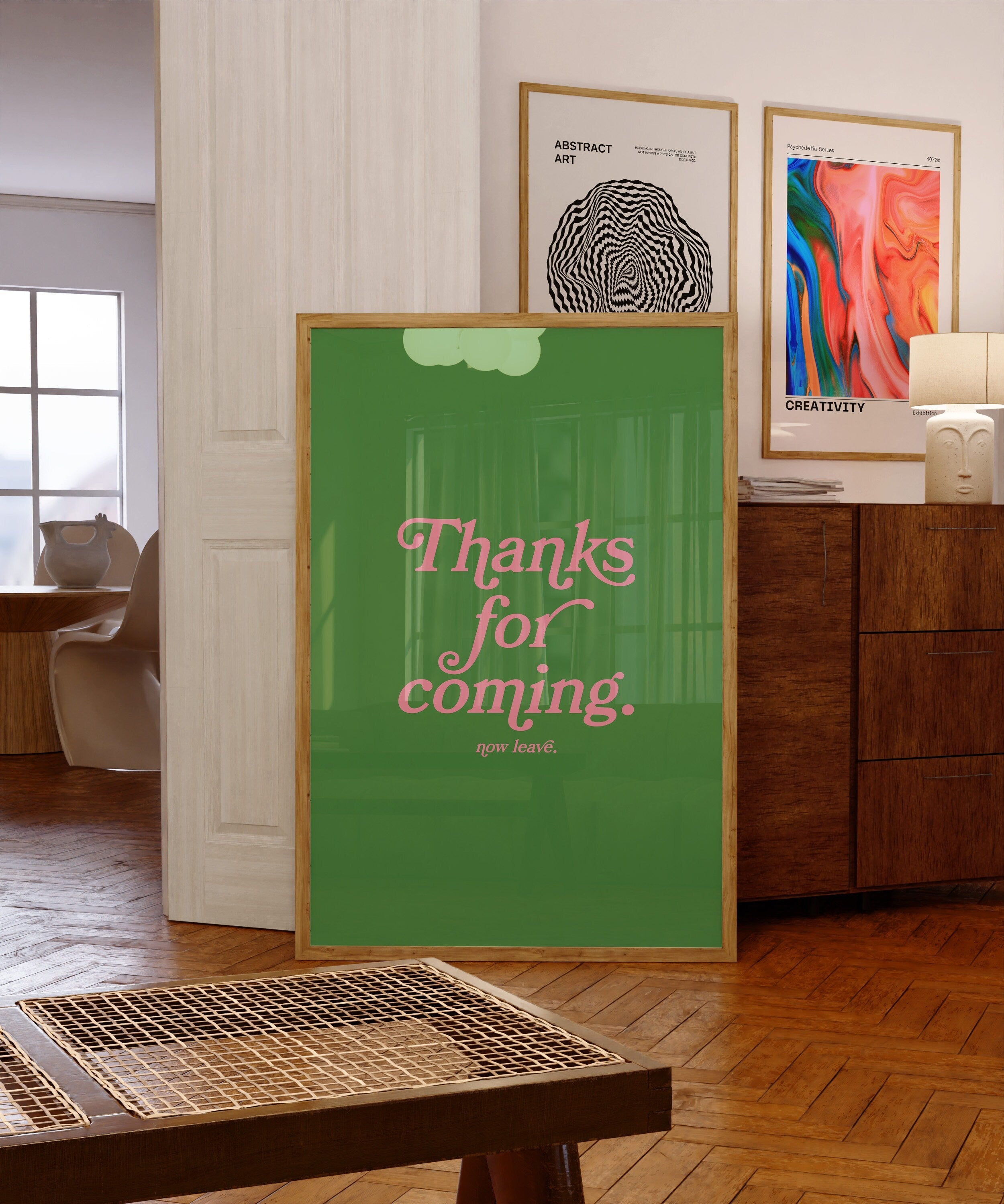 Thanks for coming-Digital Prints-Wall Art Print-Typography Art-Downloadable Print-Bar Art Prints-Living Room Decor-Funny Wall Art-Bright Art