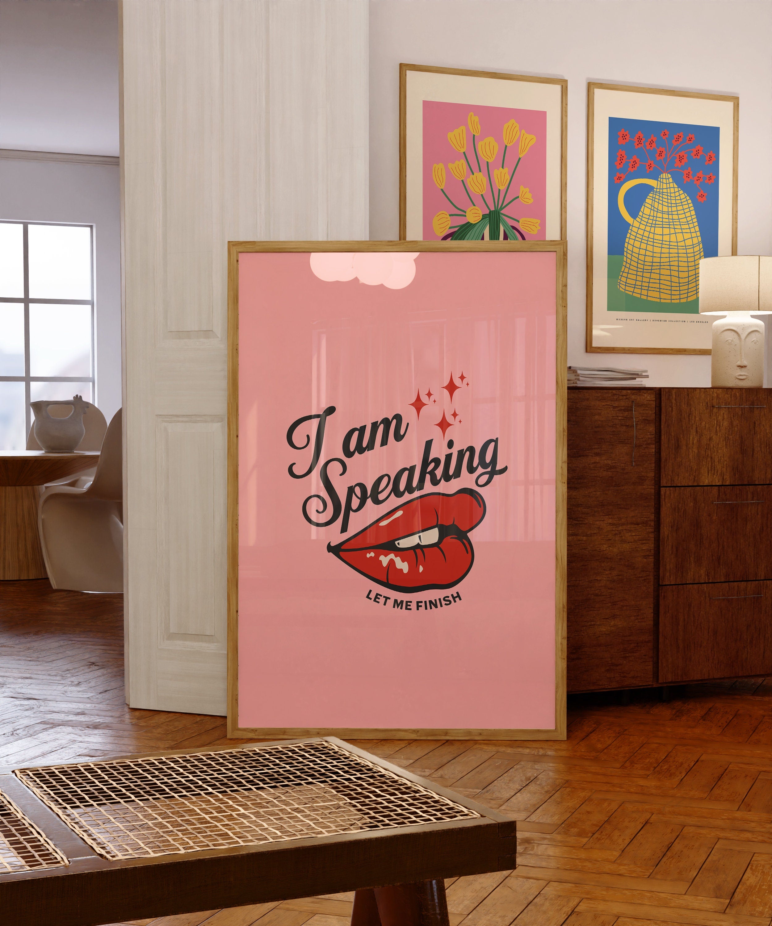 I am Speaking-Digital Prints-Wall Art Print-Typography Art-Downloadable Print-Bar Art Prints-Living Room Decor-Funny Wall Art-Bright Art