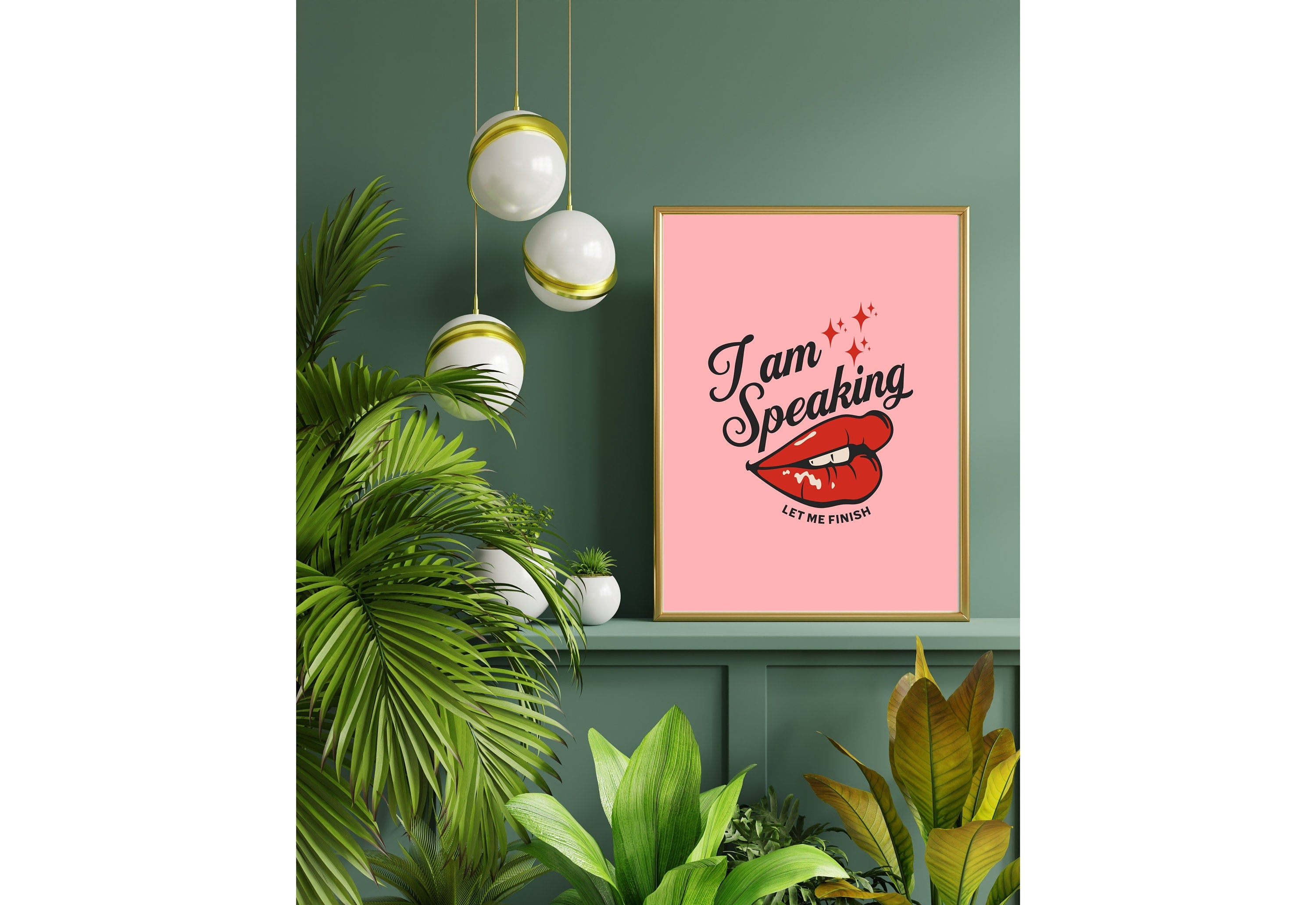 I am Speaking-Digital Prints-Wall Art Print-Typography Art-Downloadable Print-Bar Art Prints-Living Room Decor-Funny Wall Art-Bright Art