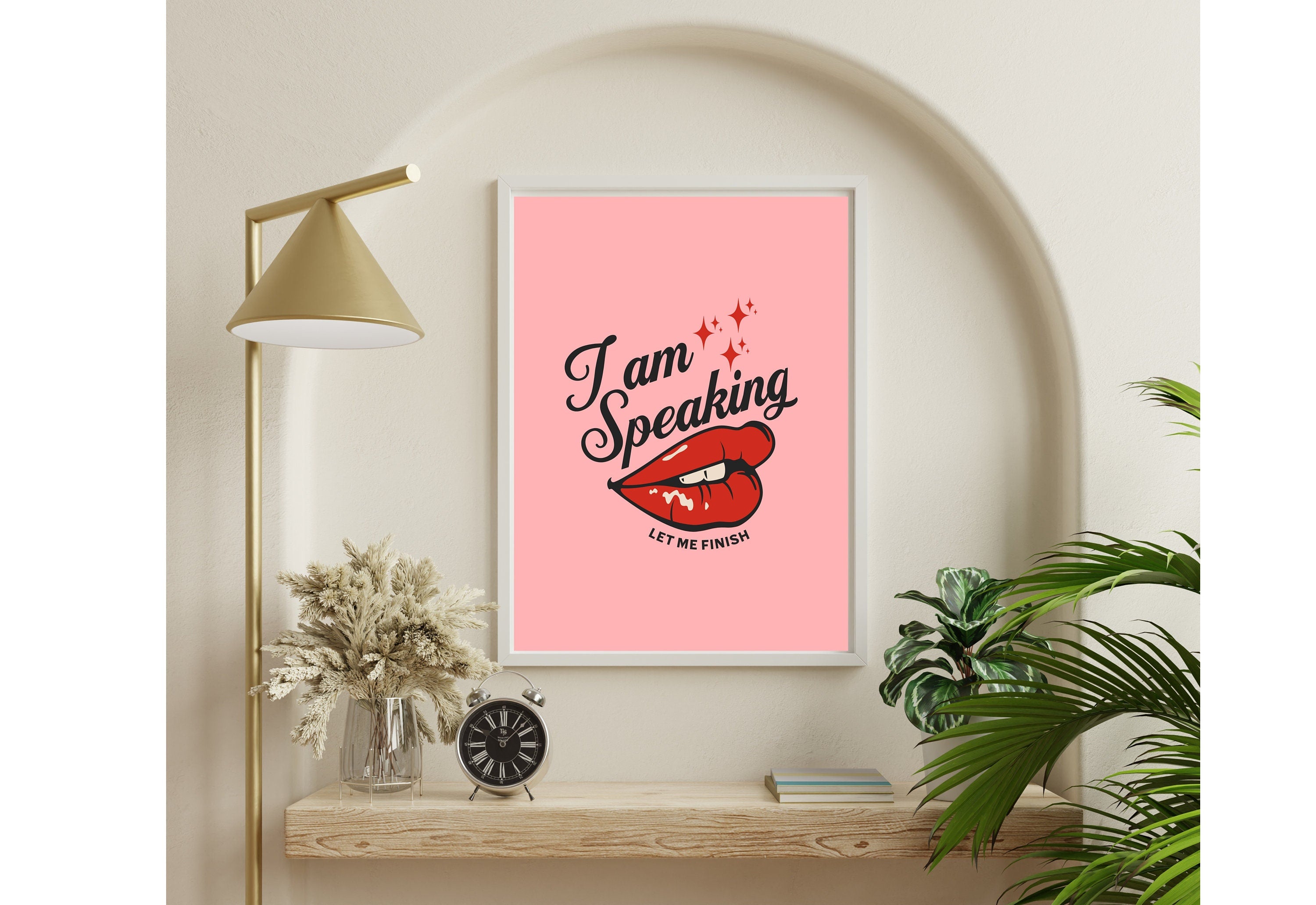 I am Speaking-Digital Prints-Wall Art Print-Typography Art-Downloadable Print-Bar Art Prints-Living Room Decor-Funny Wall Art-Bright Art