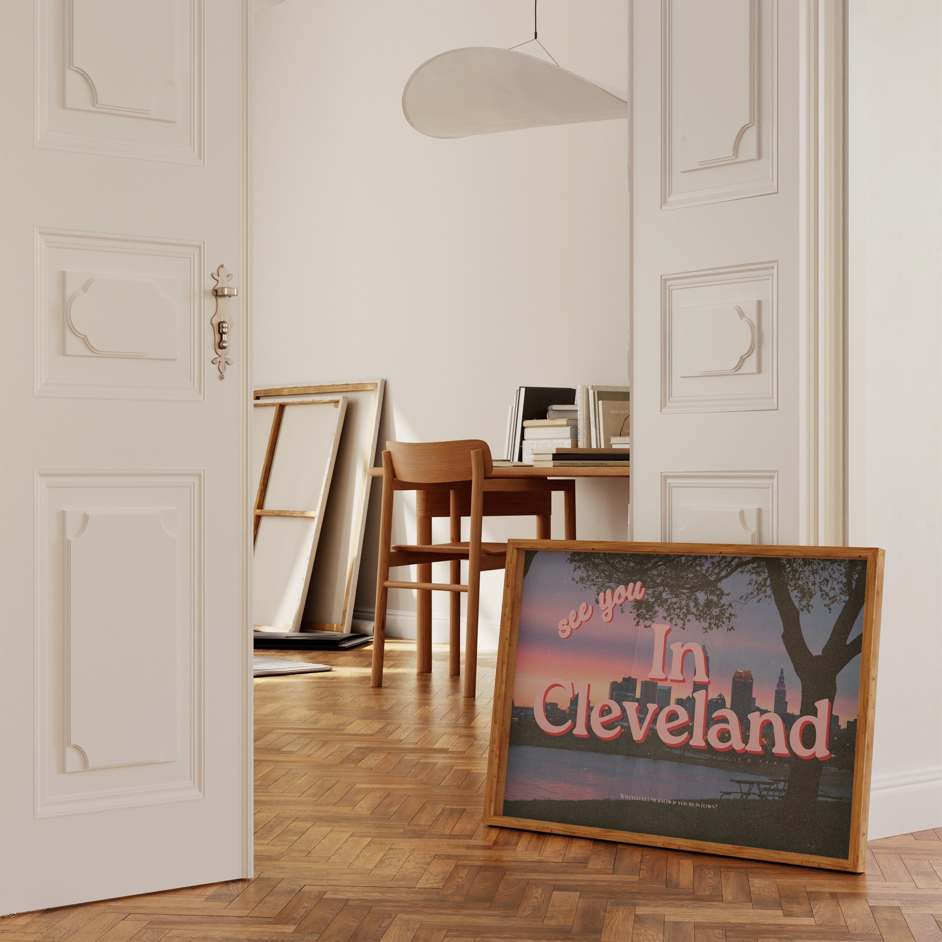 See you in Cleveland Retro Photography Horizontal Digital Art Print