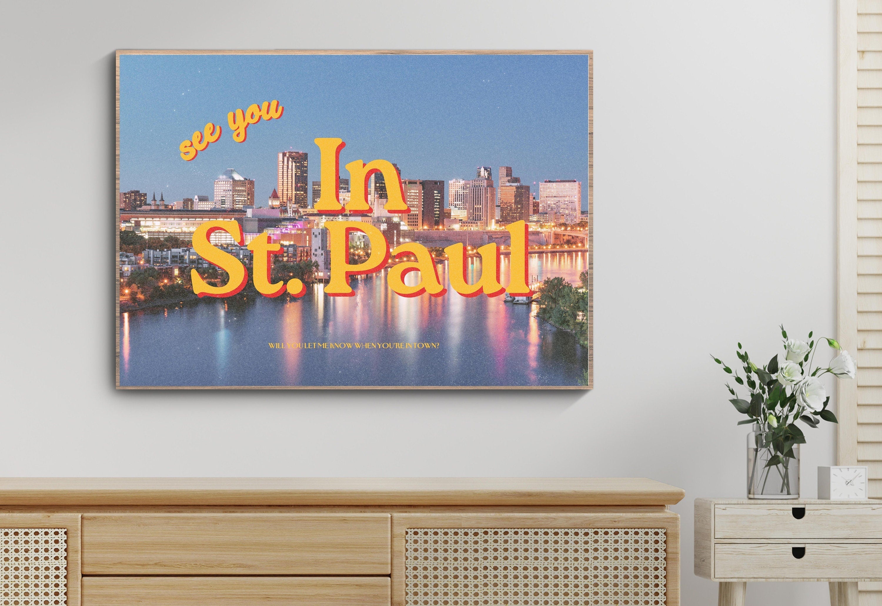 See you in St. Paul Retro Photograph Digital Art Print