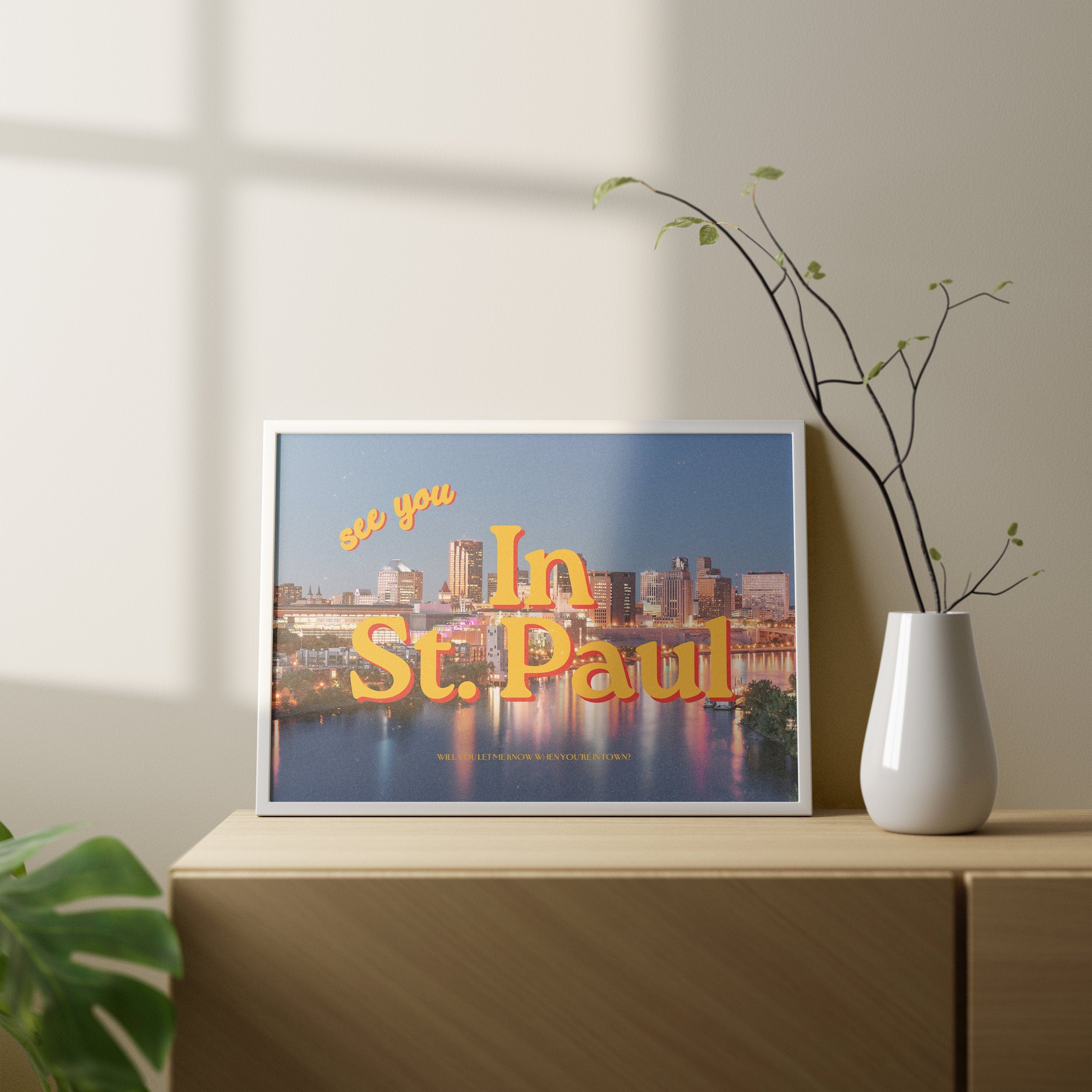 See you in St. Paul Retro Photograph Digital Art Print