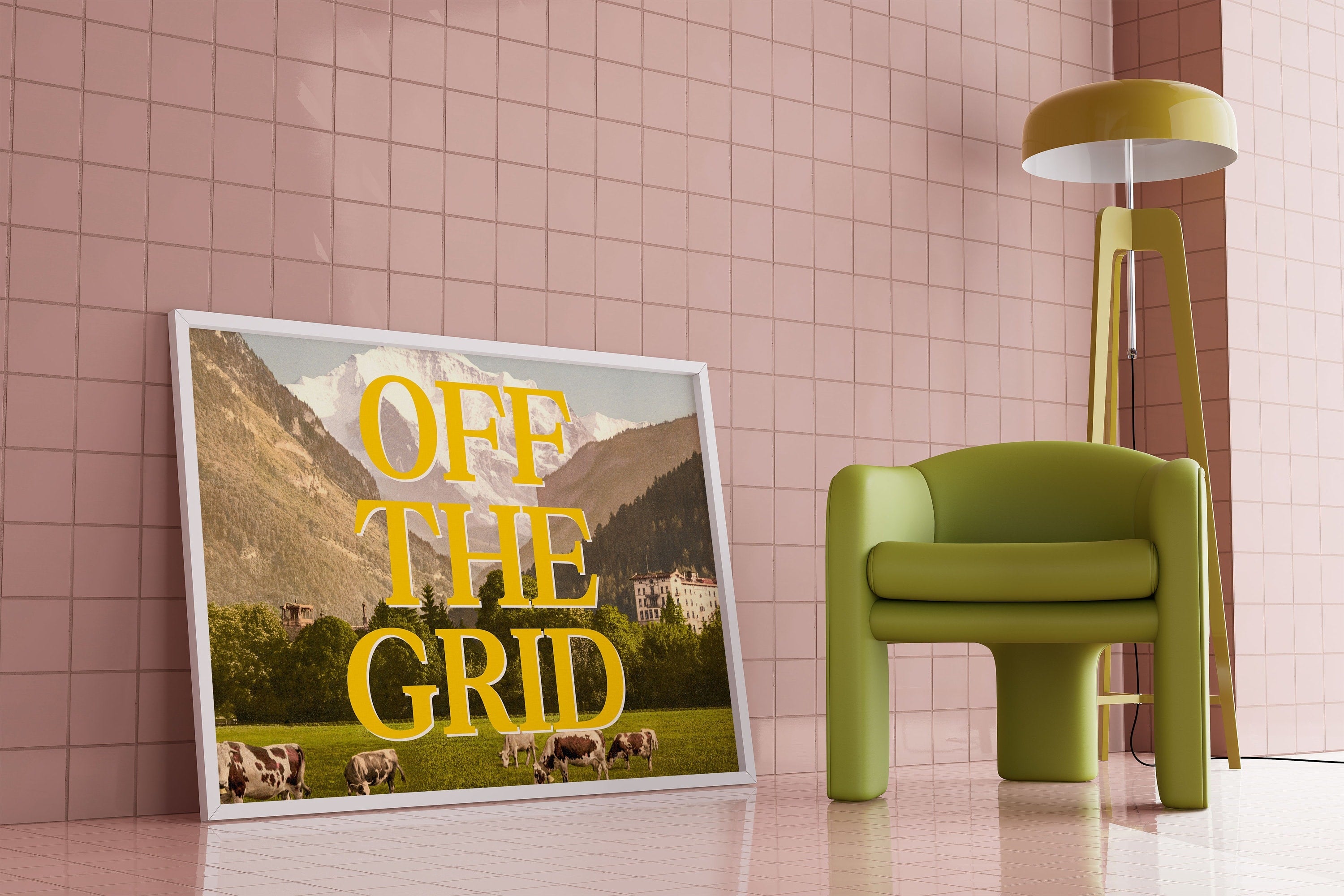Off the Grid Digital Art Print