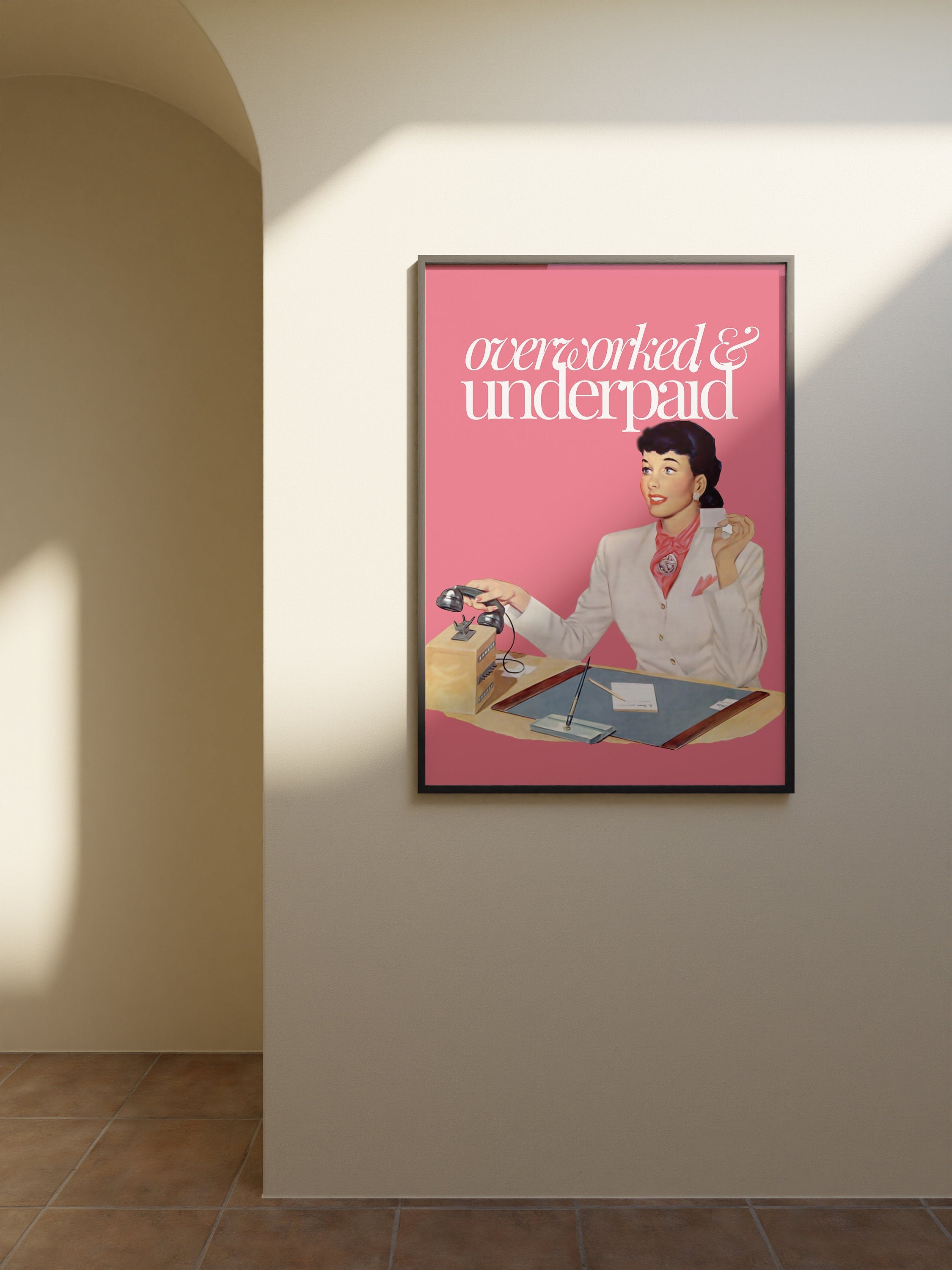Overworked and Underpaid Digital Art Print