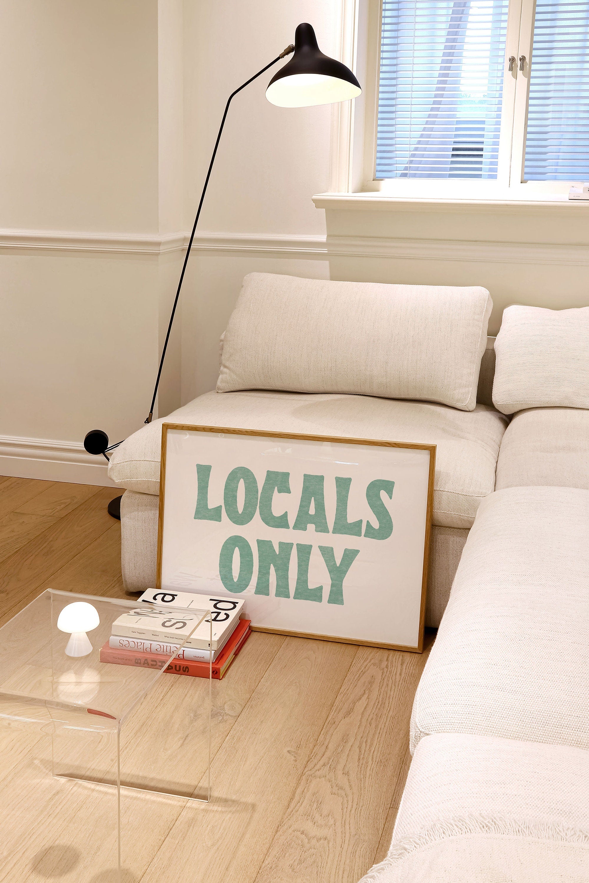 Locals Only Print, Coastal Cowgirl Decor, West Coast Wall Art, Digital Print, Coastal Cowgirl Aesthetic, Trendy Printable Wall Art
