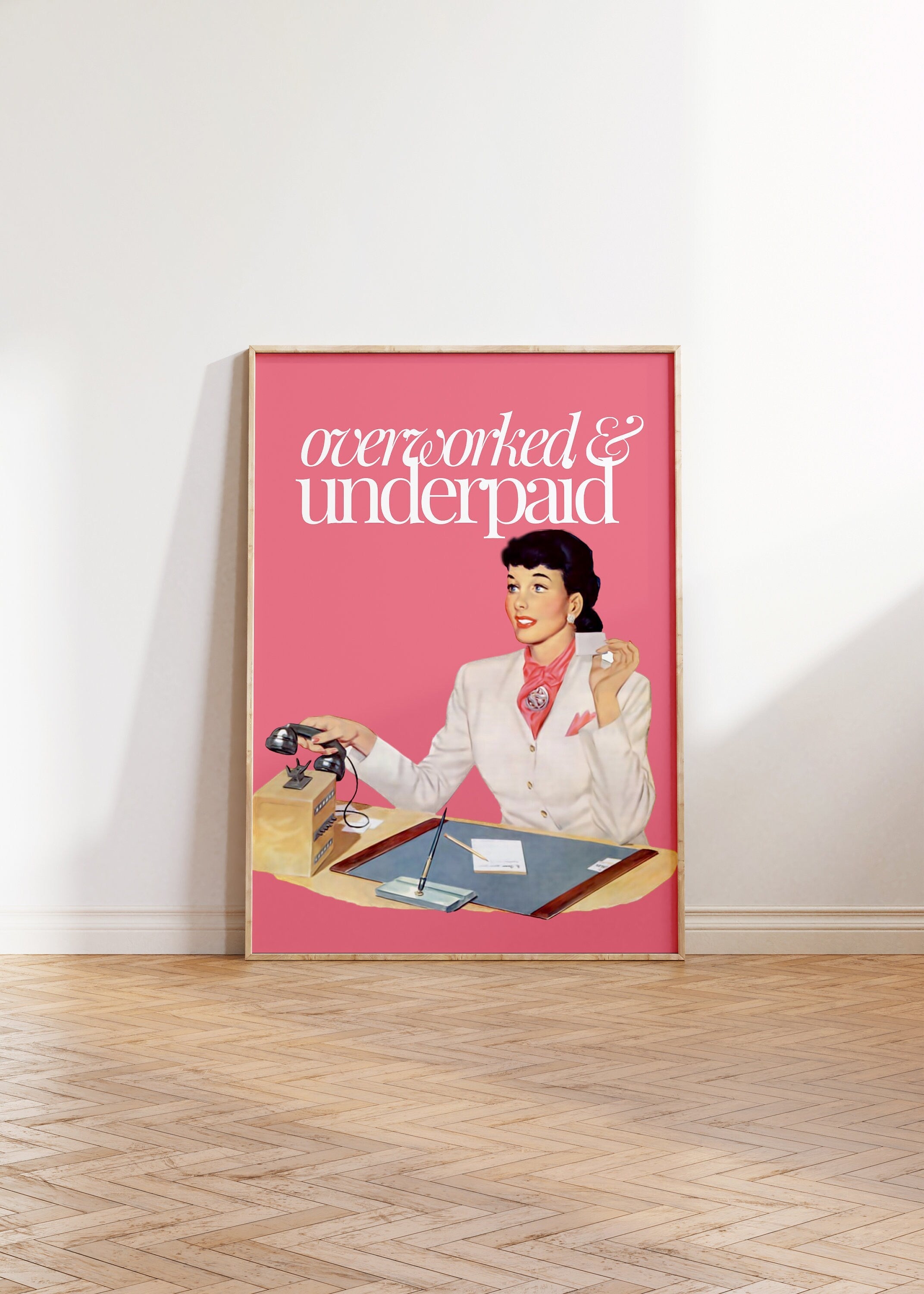 Overworked and Underpaid Digital Art Print