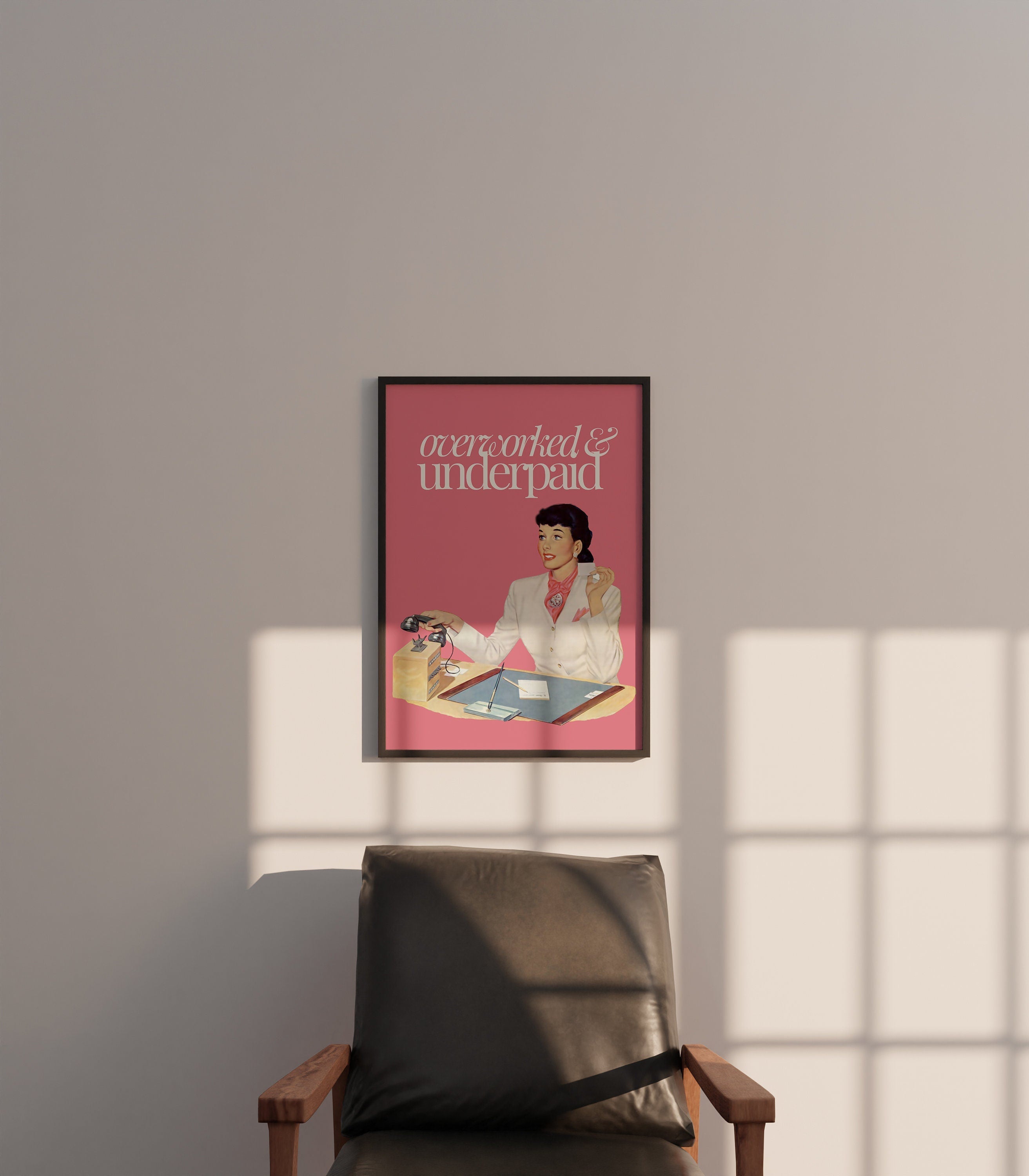 Overworked and Underpaid Digital Art Print