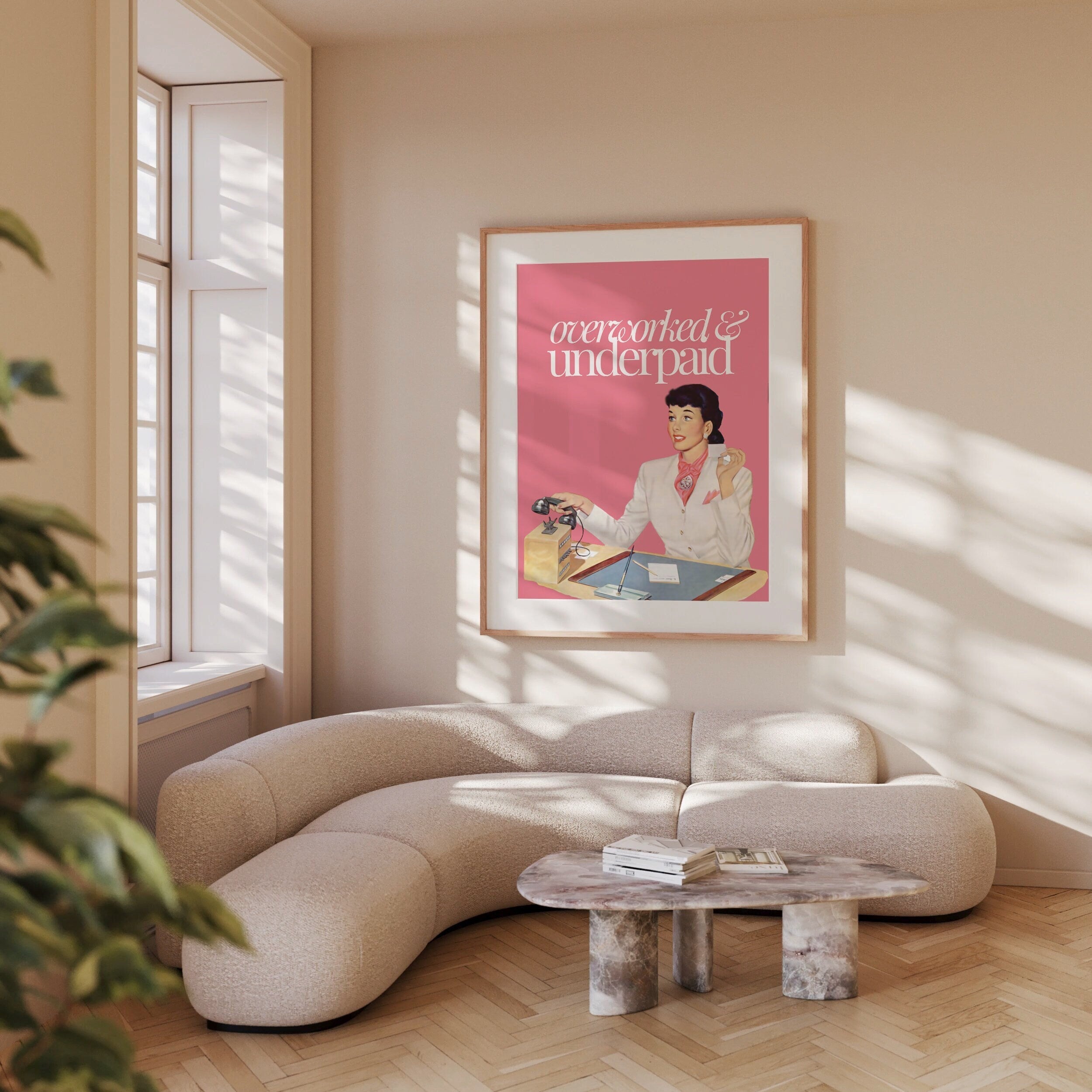 Overworked and Underpaid Digital Art Print