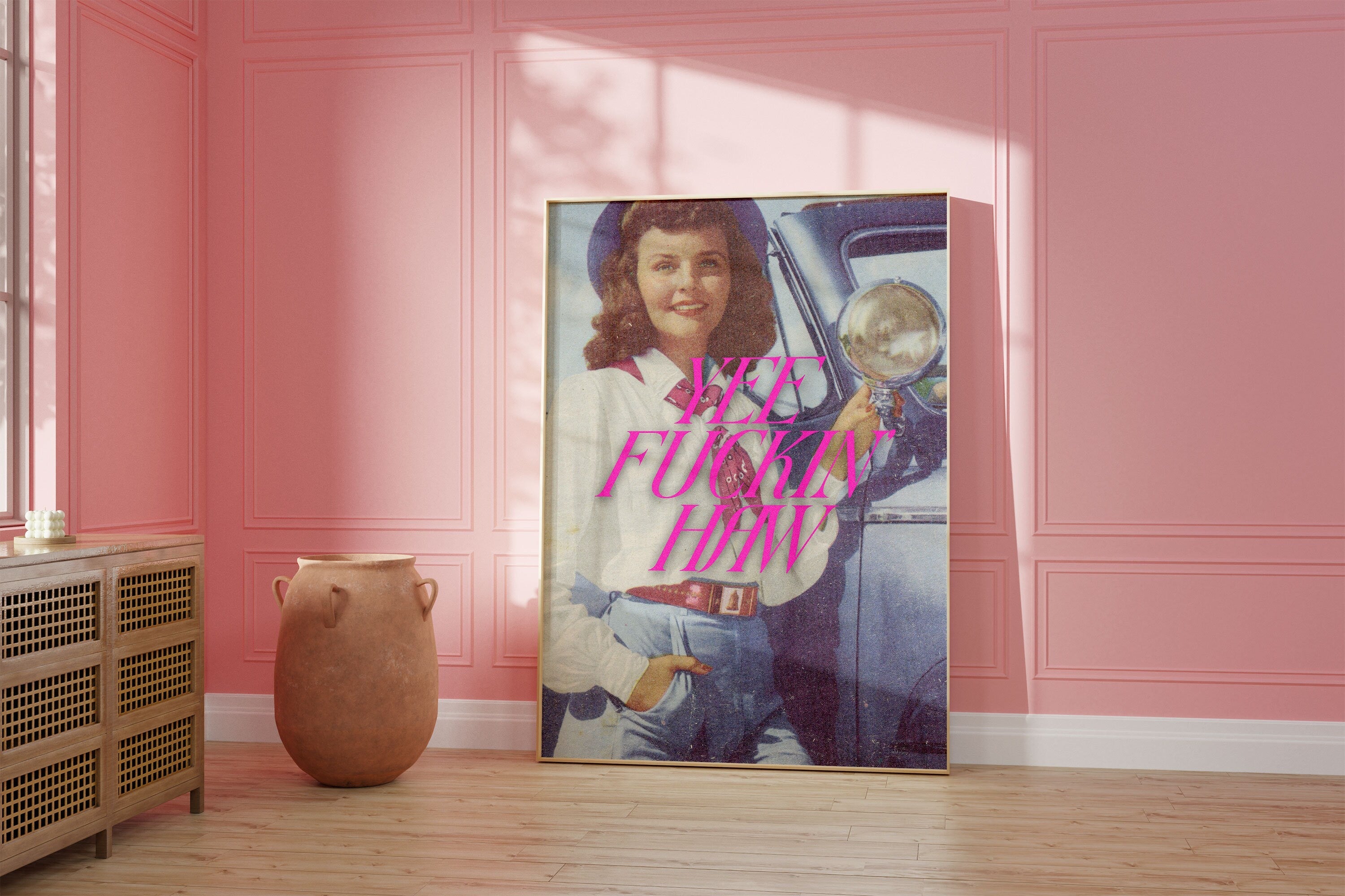 Yee Fuckin Haw Digital Art Print