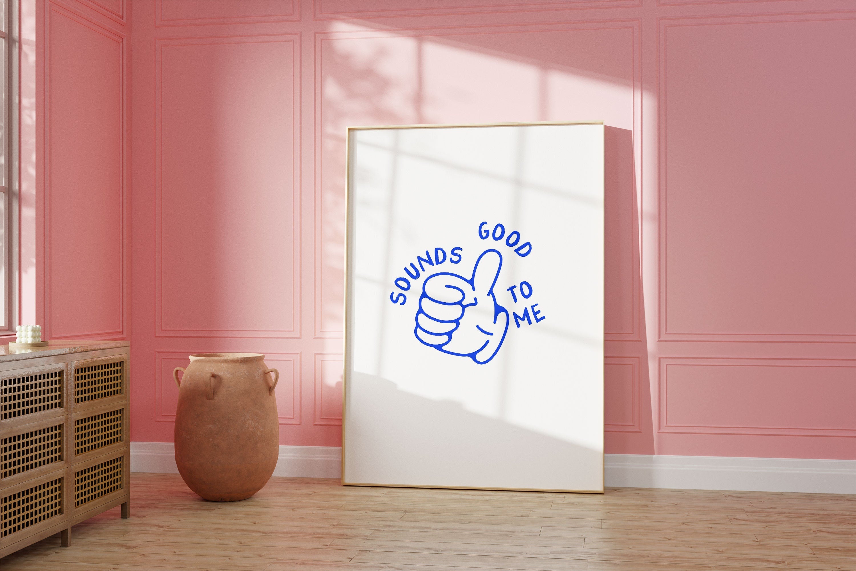 Sounds Good to Me Thumbs Up Digital Art Print