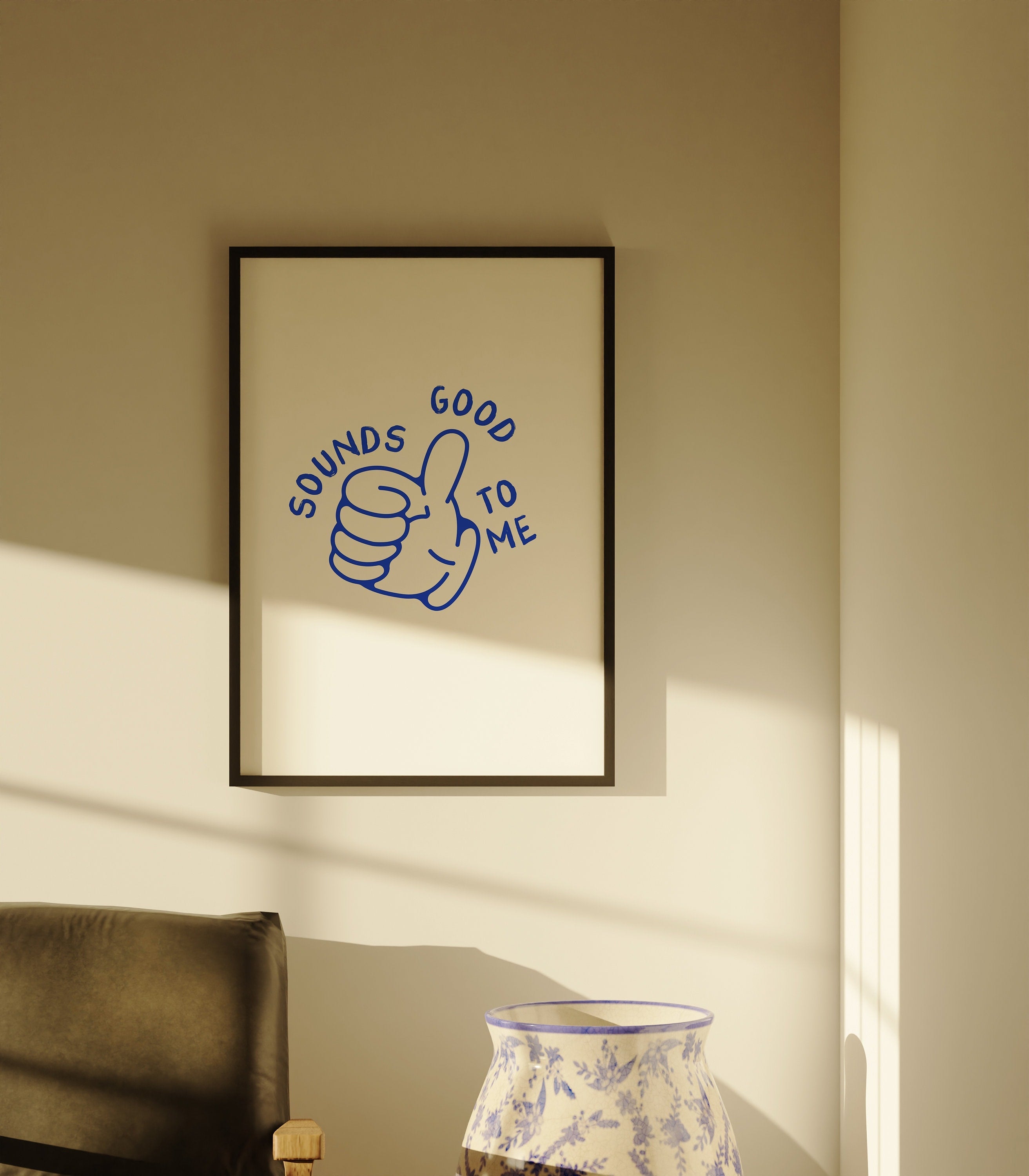 Sounds Good to Me Thumbs Up Digital Art Print