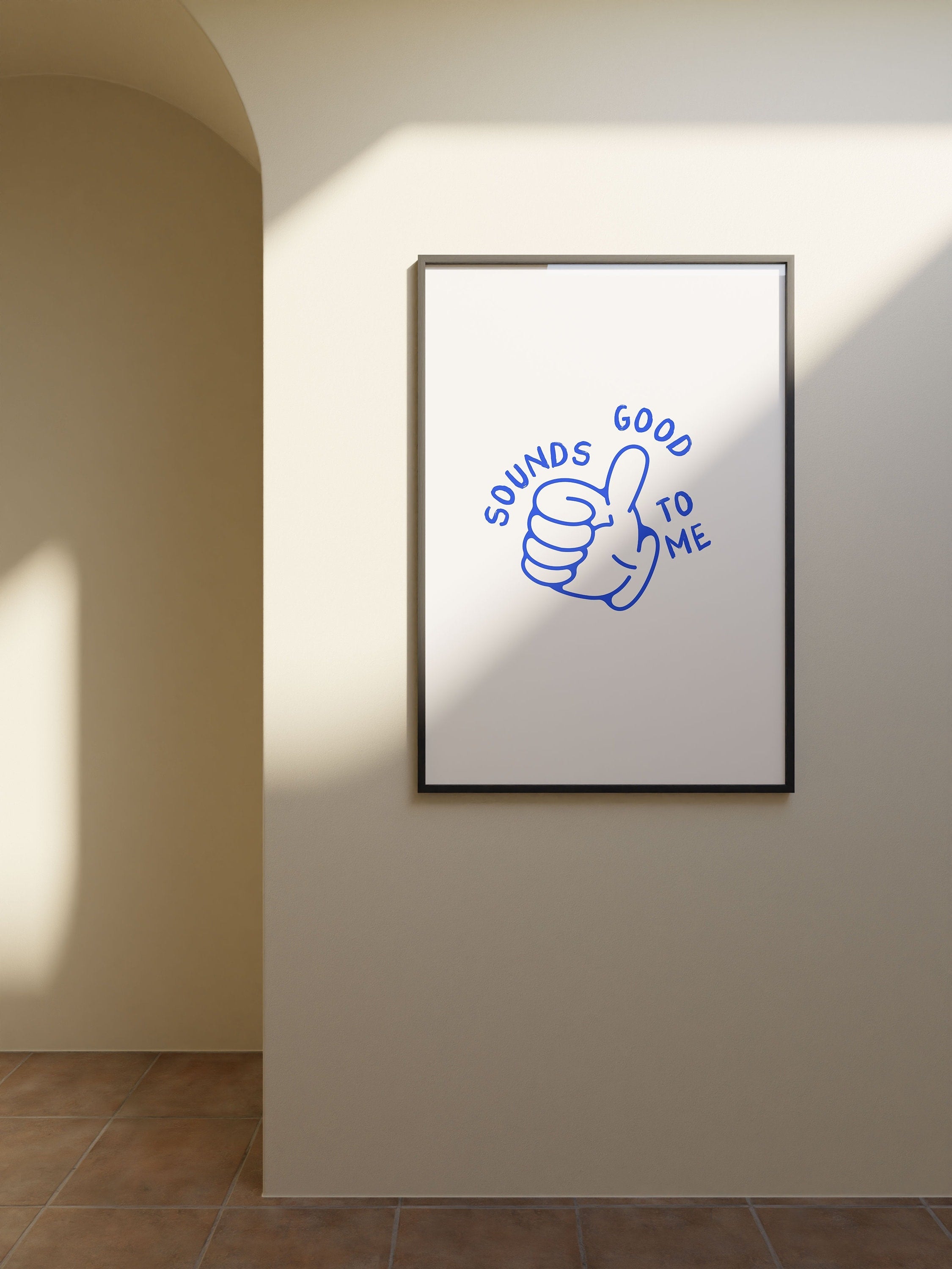Sounds Good to Me Thumbs Up Digital Art Print