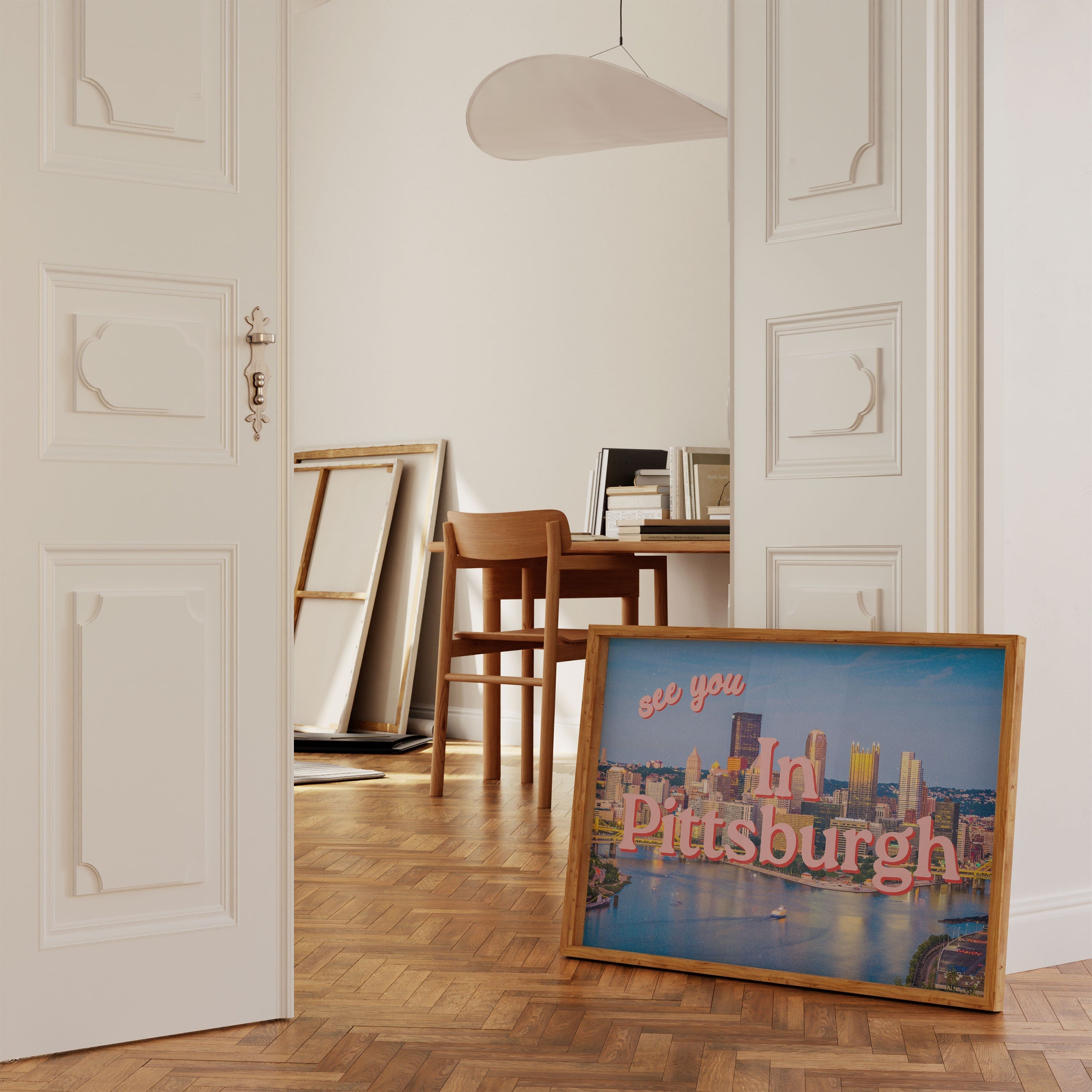 Digital Art Prints, See you in Pittsburgh, Retro photo Prints, Retro Photo Art Print, Pittsburgh poster, pittsburgh postcard, pitt poster
