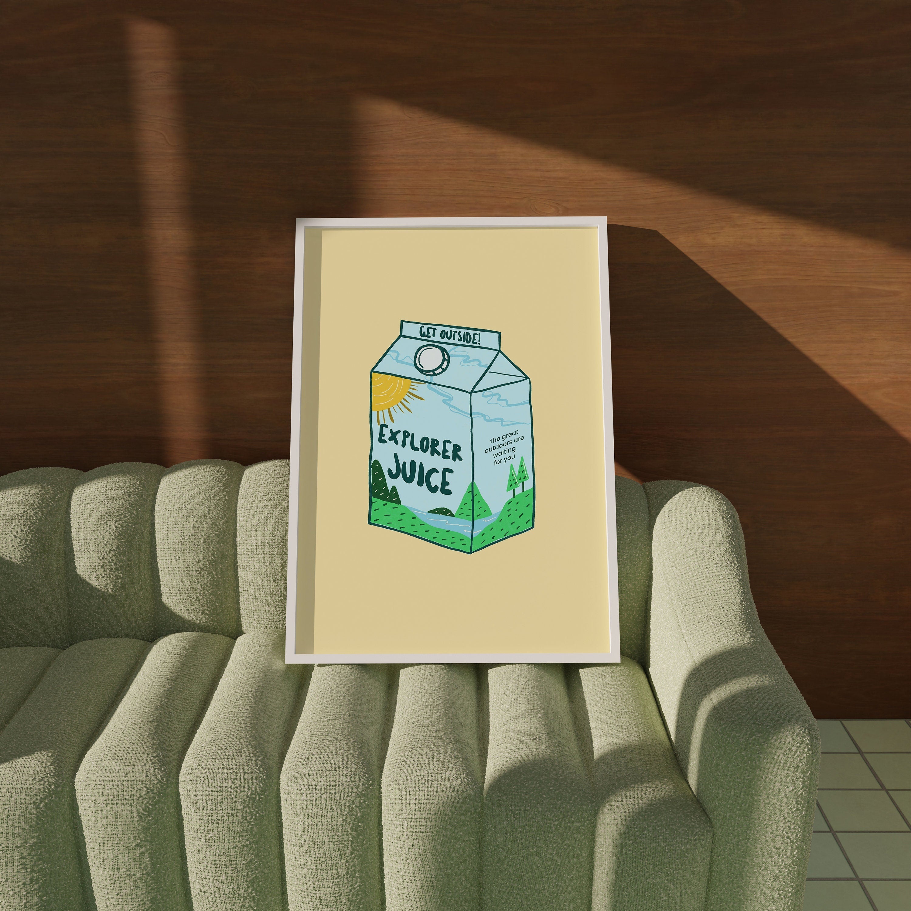 Explorer Juice Box Digital Art Print