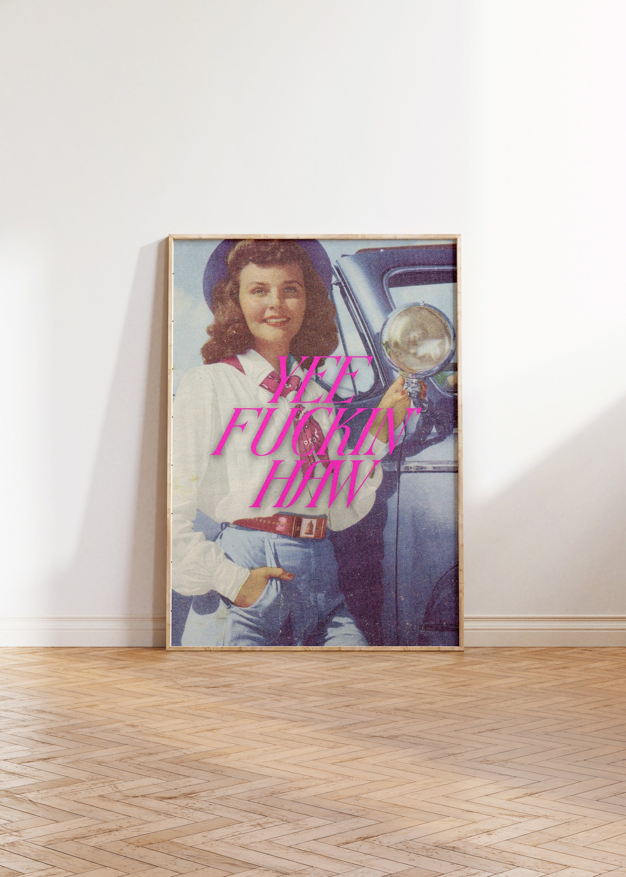 Yee Fuckin Haw Digital Art Print