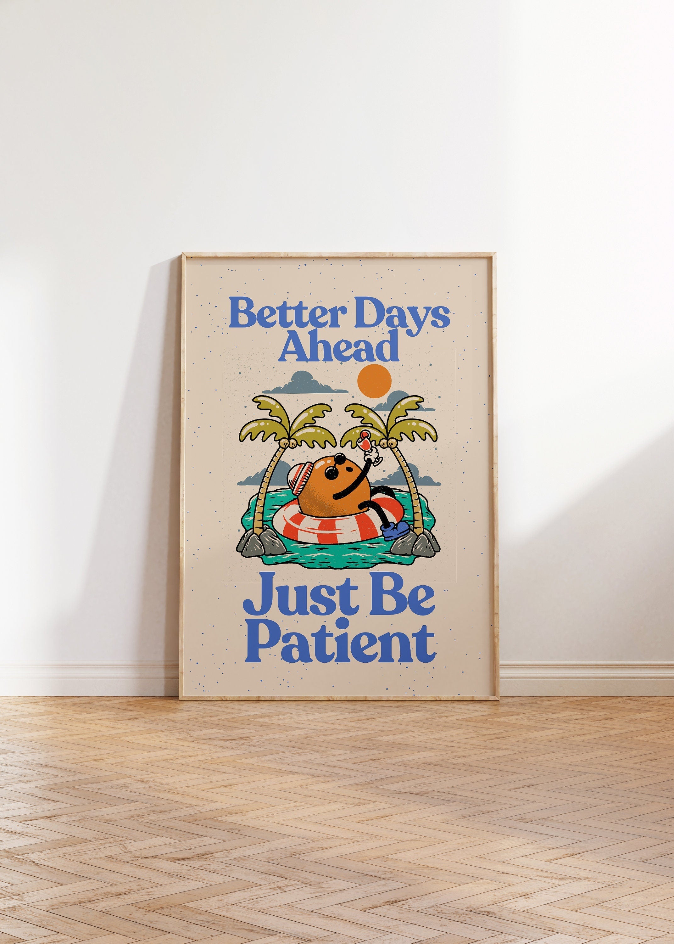 Better Days prints, Inspiration Art, Gallery Wall Art, Kids Room Print, School Art Print, Retro Cartoon Art, Vintage Look PosterBetter Days prints, Classroom art print, motivation art, cute cartoon decor, retro aesthetic, gs print shoppe, trendy dorm decor