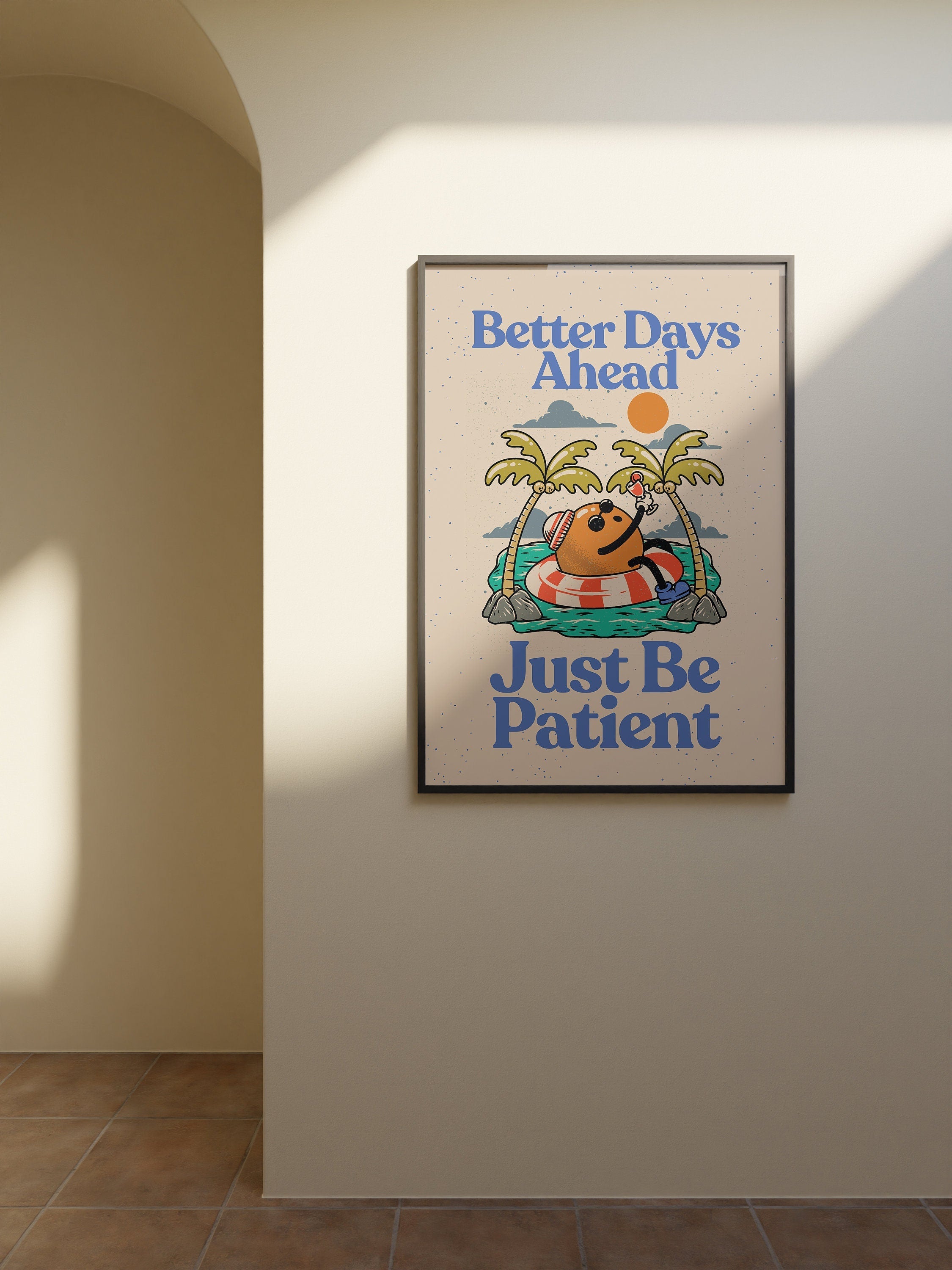 Better Days prints, Inspiration Art, Gallery Wall Art, Kids Room Print, School Art Print, Retro Cartoon Art, Vintage Look PosterBetter Days prints, Classroom art print, motivation art, cute cartoon decor, retro aesthetic, gs print shoppe, trendy dorm decor