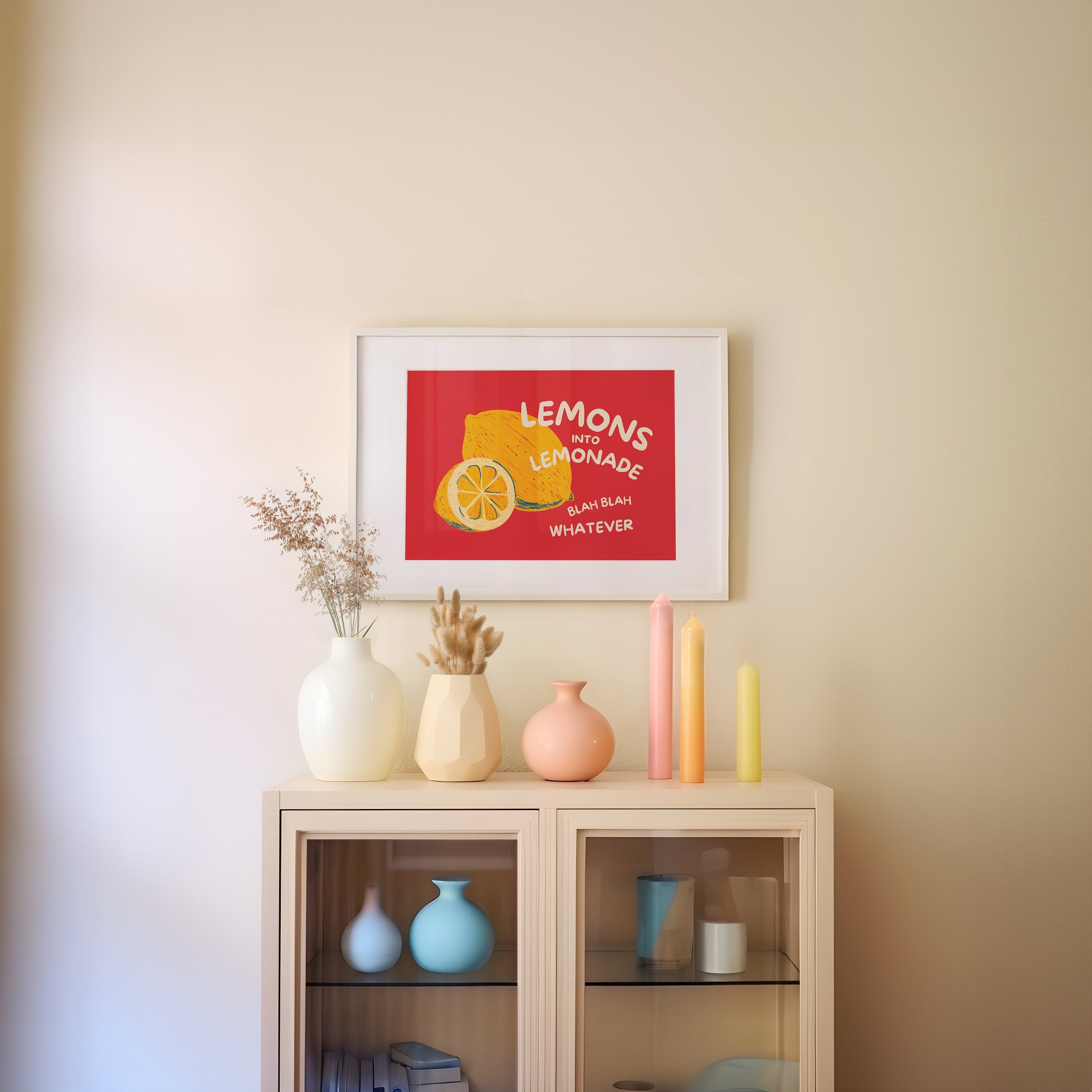 Lemons Into Lemonade Digital Art Print