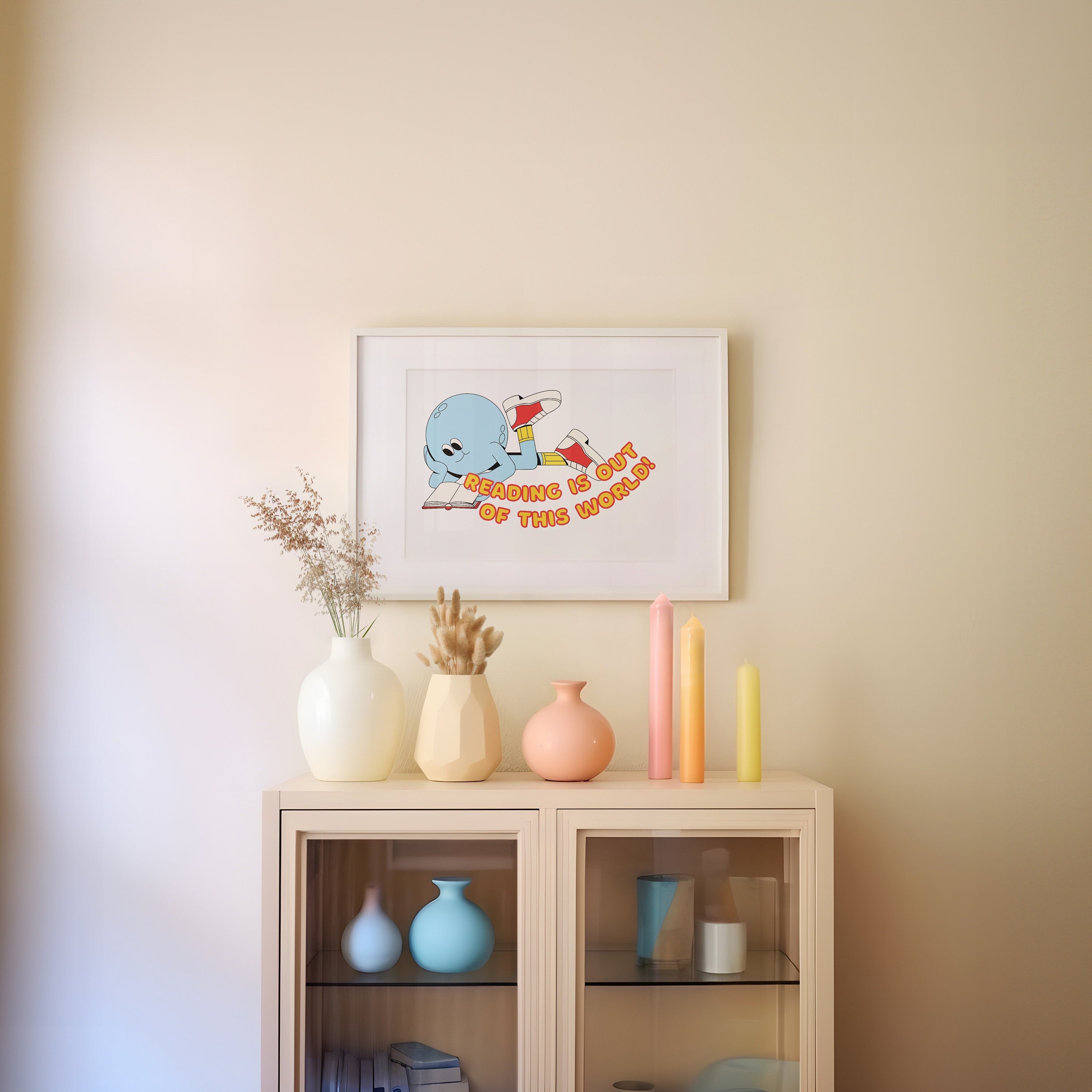 Reading Is Out of This World Digital Art Print