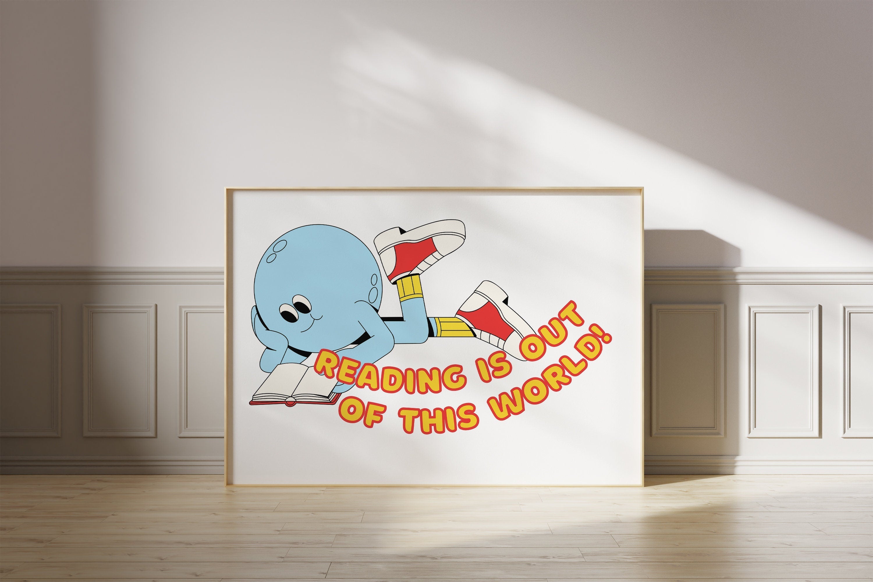 Reading Is Out of This World Digital Art Print