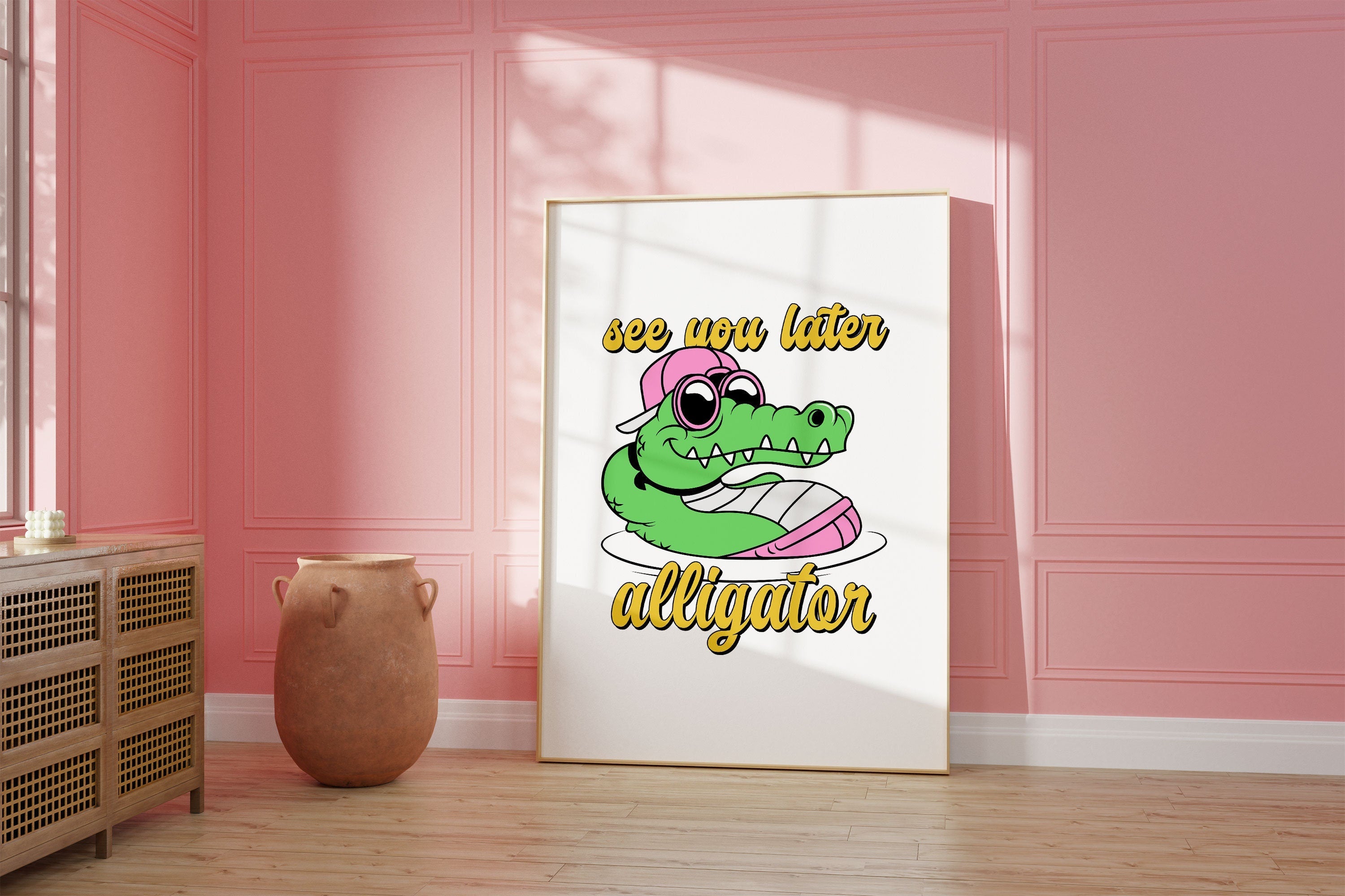 See You Later Alligator Digital Art Print
