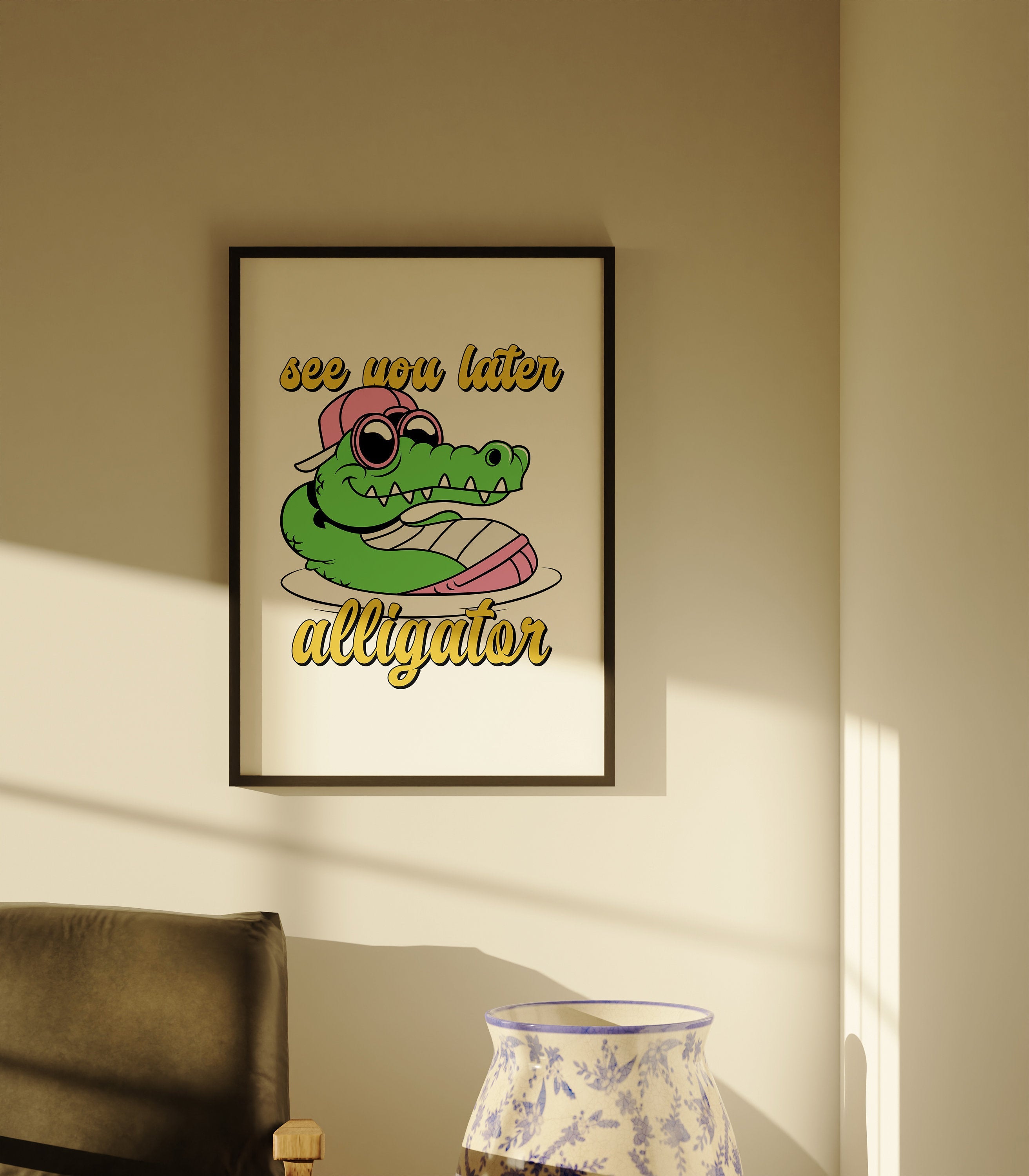 See You Later Alligator Digital Art Print