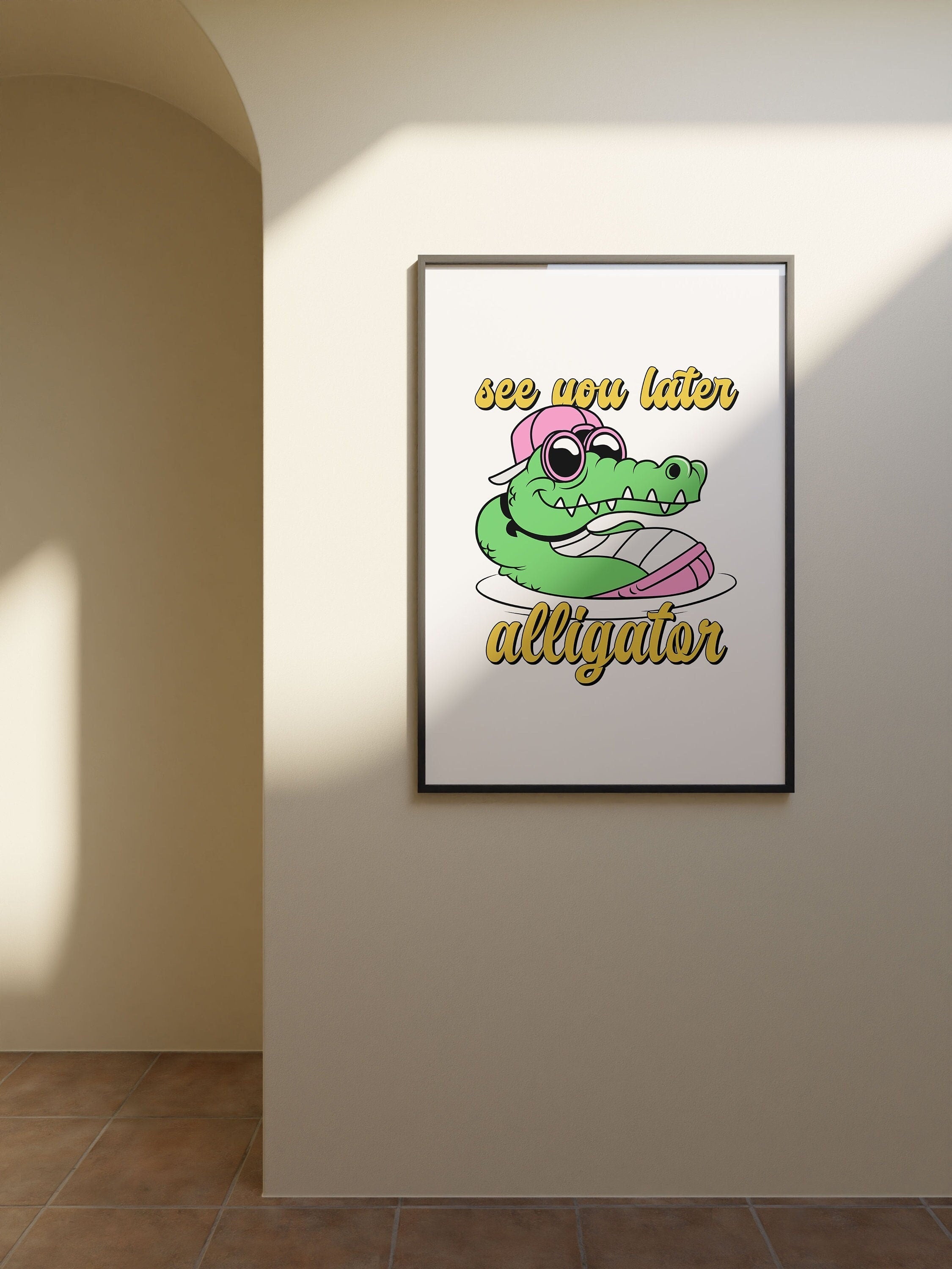 See You Later Alligator Digital Art Print