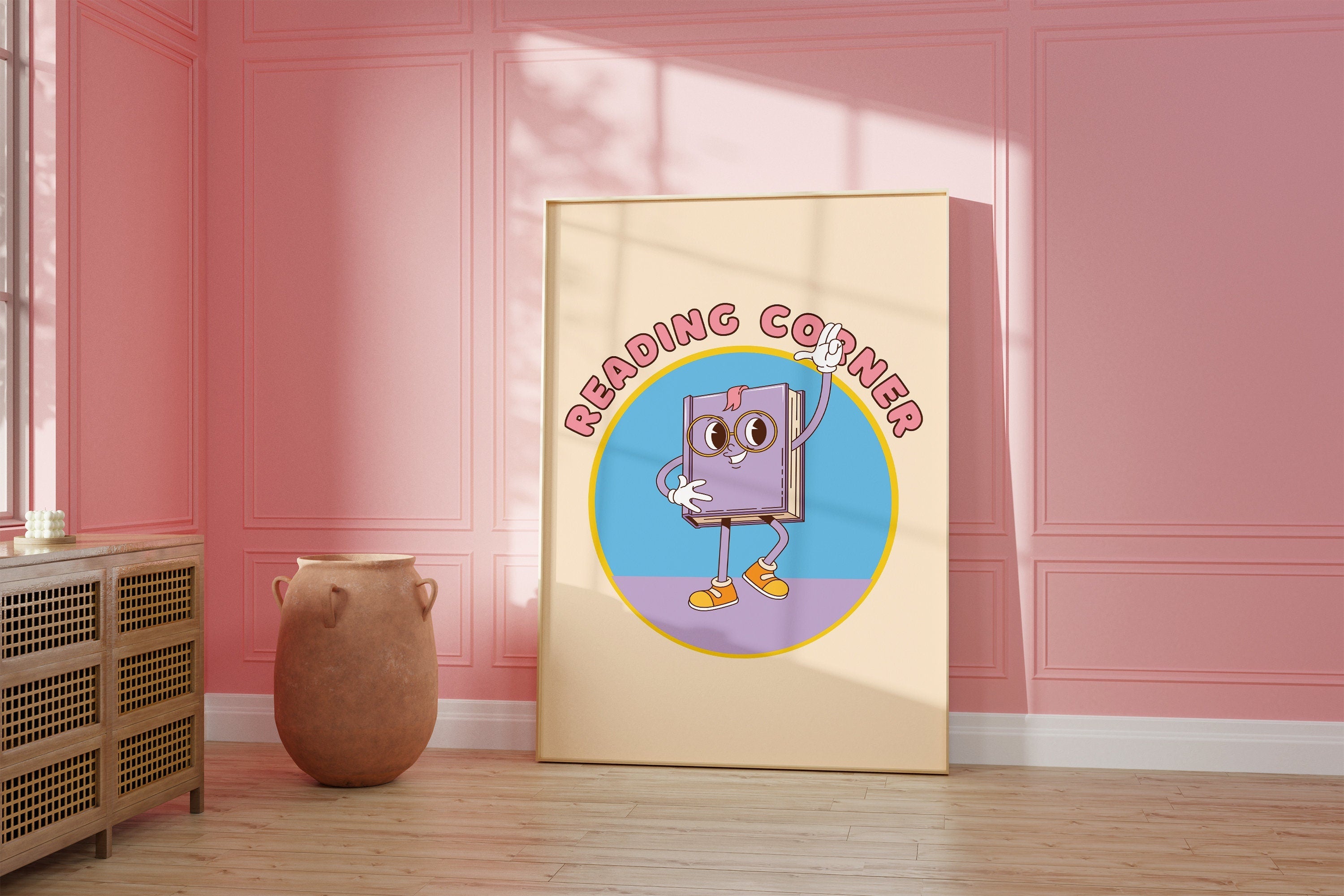 Reading Corner Digital Art Print