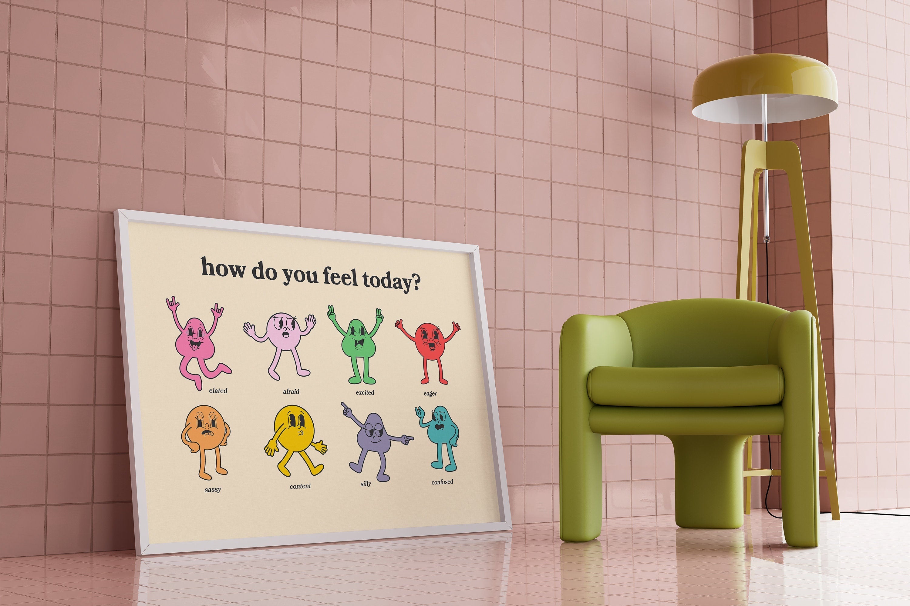 How Do You Feel Today? Horizontal Digital Art Print